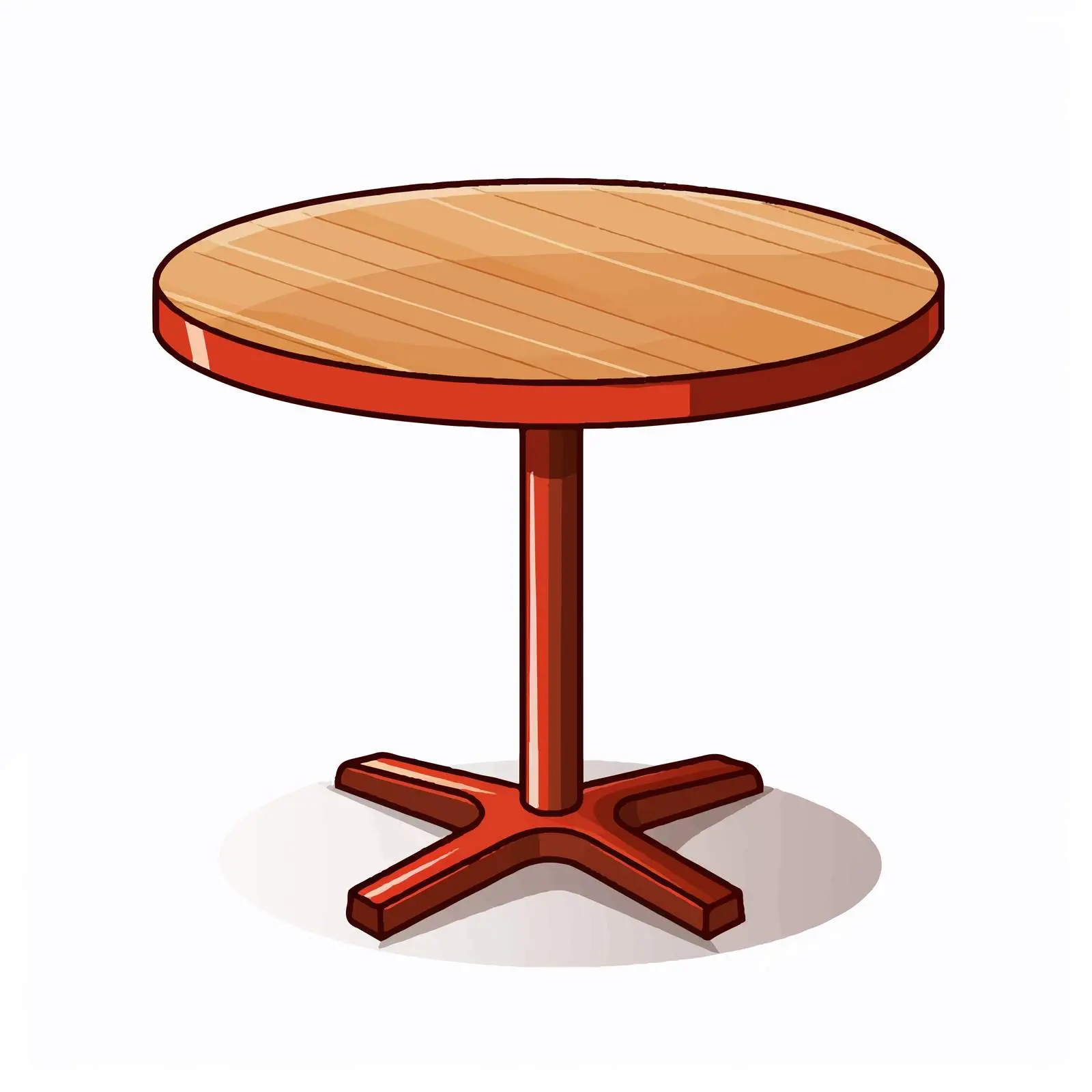 Cartoon Table Vector Illustration Isolated Design — free download from Dotvec