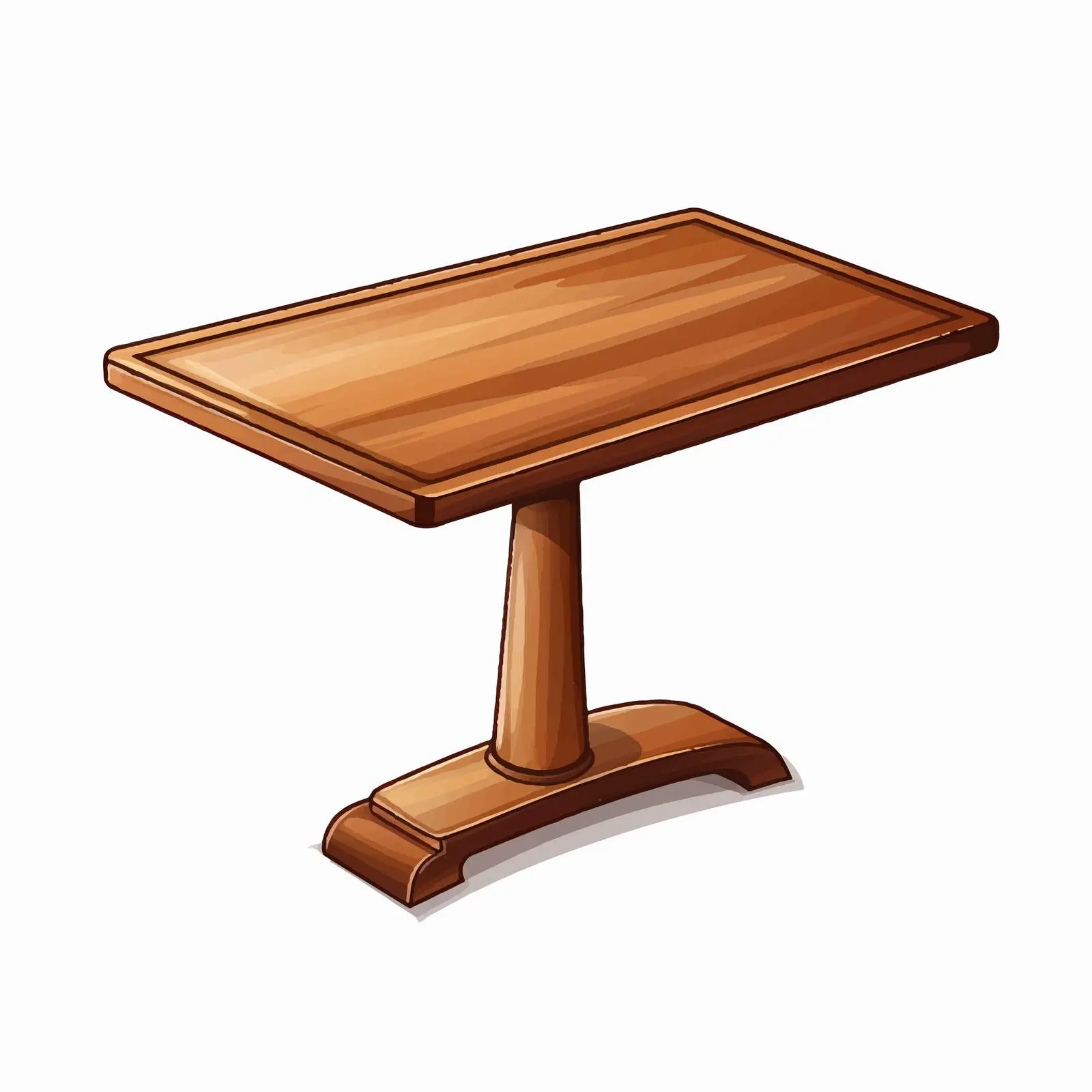 Vector Table Illustration on White Background — free download from Dotvec