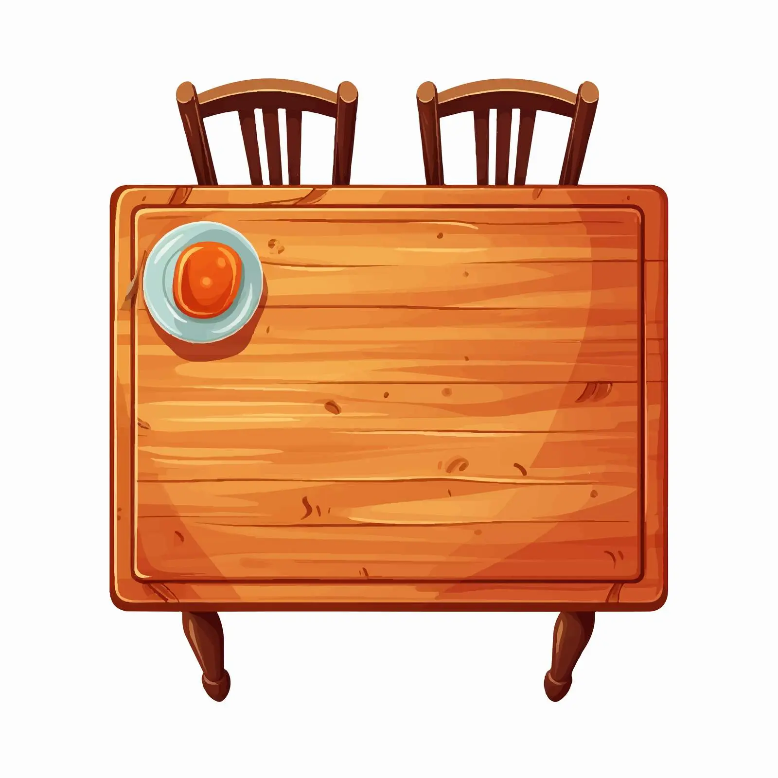 Top View Table Vector Illustration on White Background — free download from Dotvec