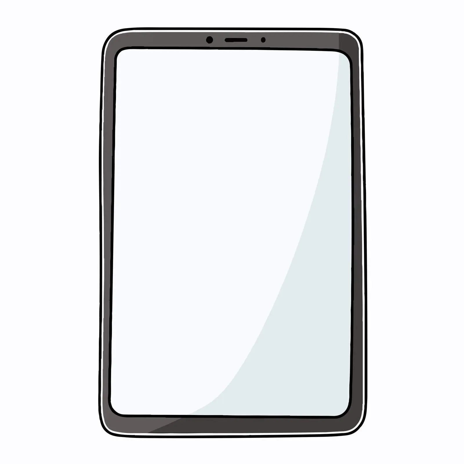 Cartoon Tablet Screen Isolated Vector Illustration — free download from Dotvec