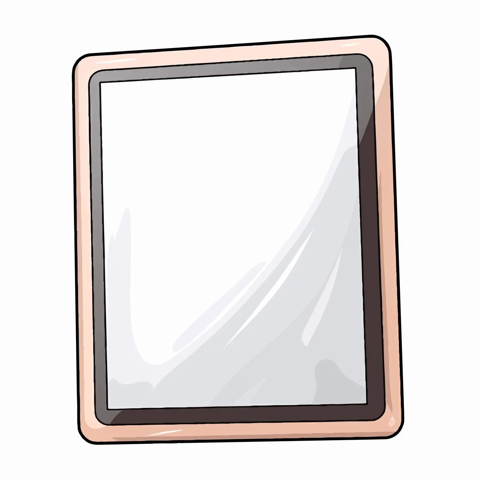 Isolated Cartoon Tablet Screen Vector Illustration – free tablets image from Dotvec