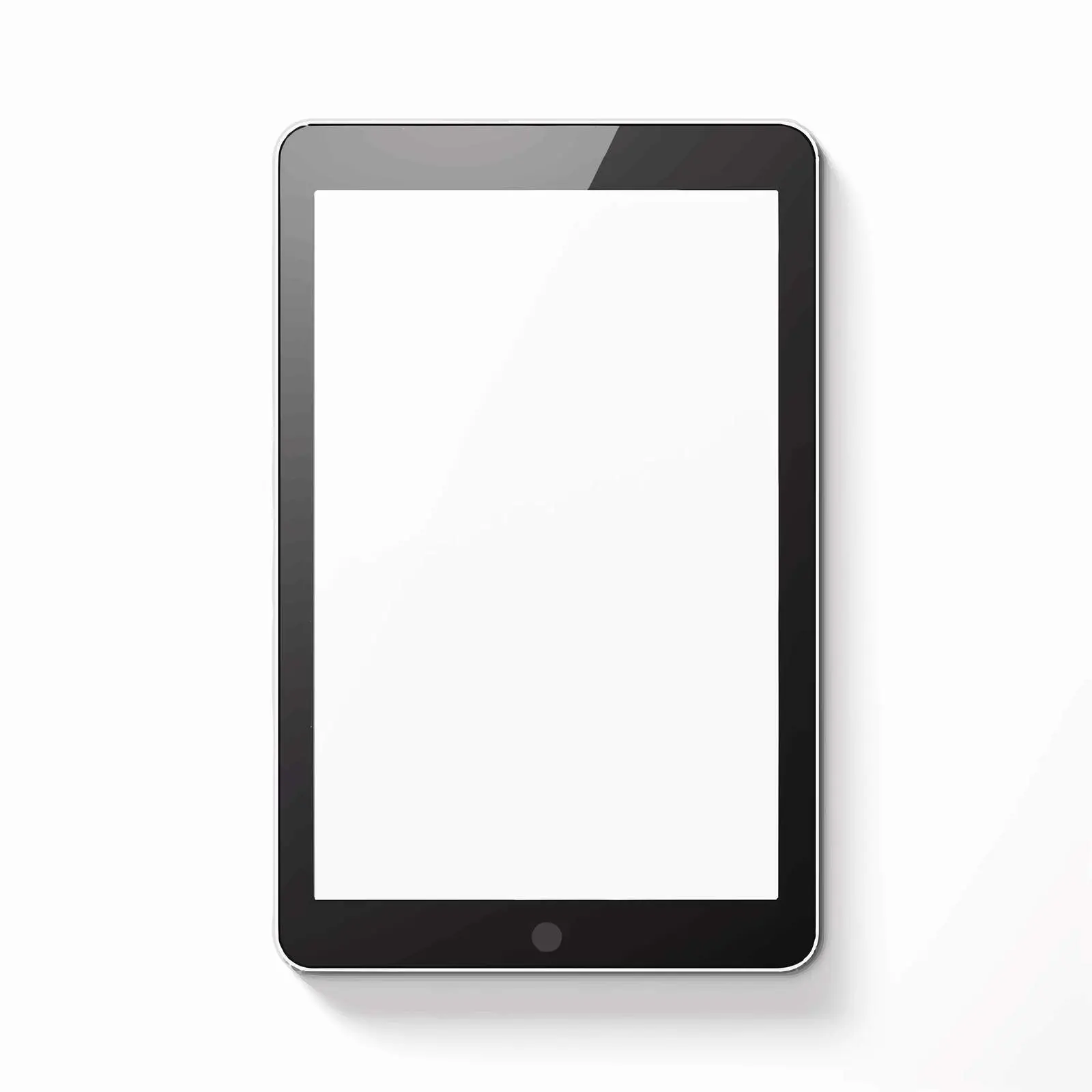 Top View Tablet Vector Illustration on White Background — free download from Dotvec