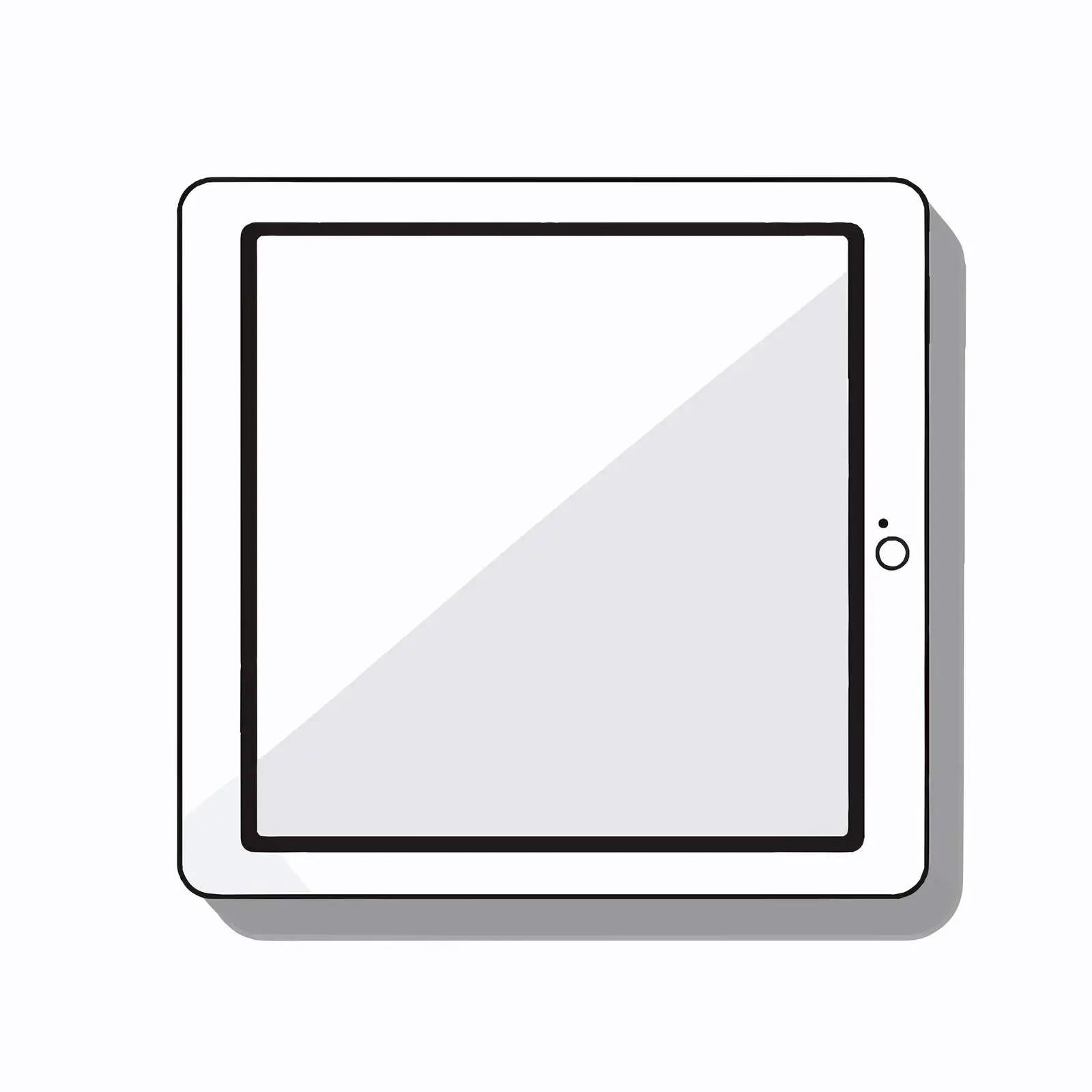 Tablet Vector Illustration on White Background — free download from Dotvec
