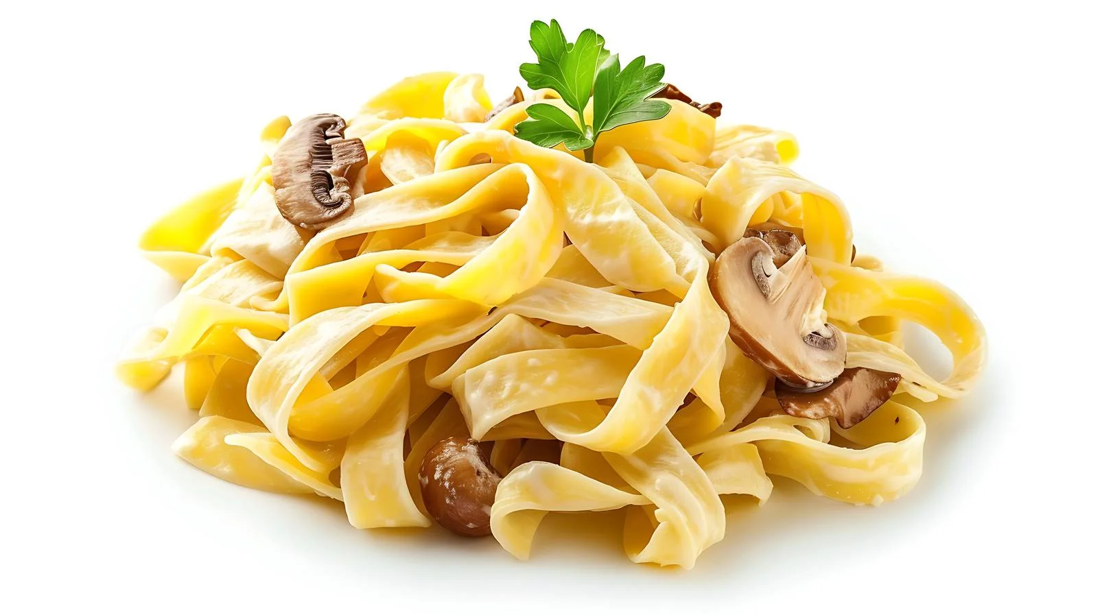 Delicious Tagliatelle Pasta with Creamy Porcini Sauce — free download from Dotvec