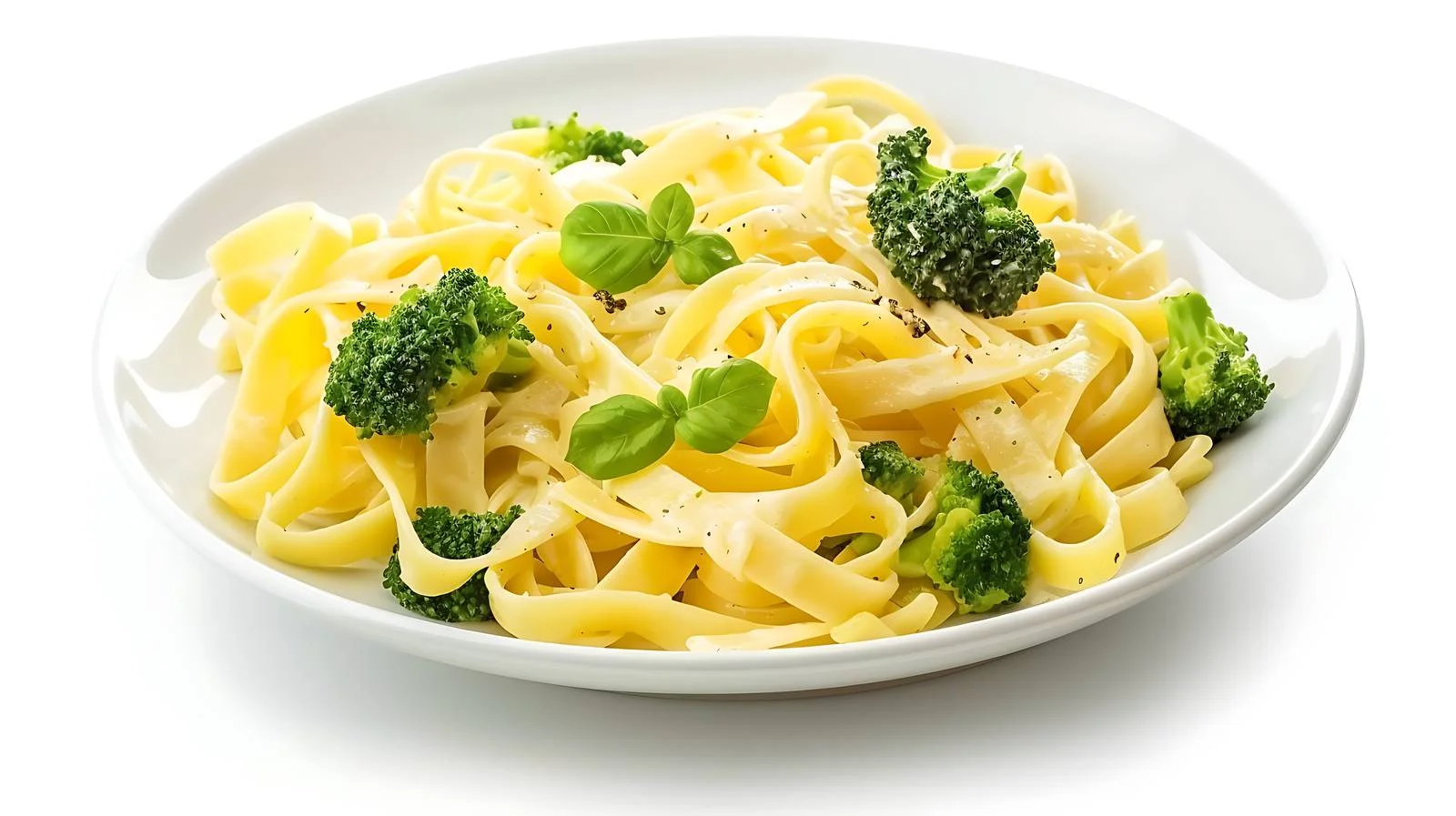 Creamy Cheese Sauce Tagliatelle with Broccoli — free download from Dotvec