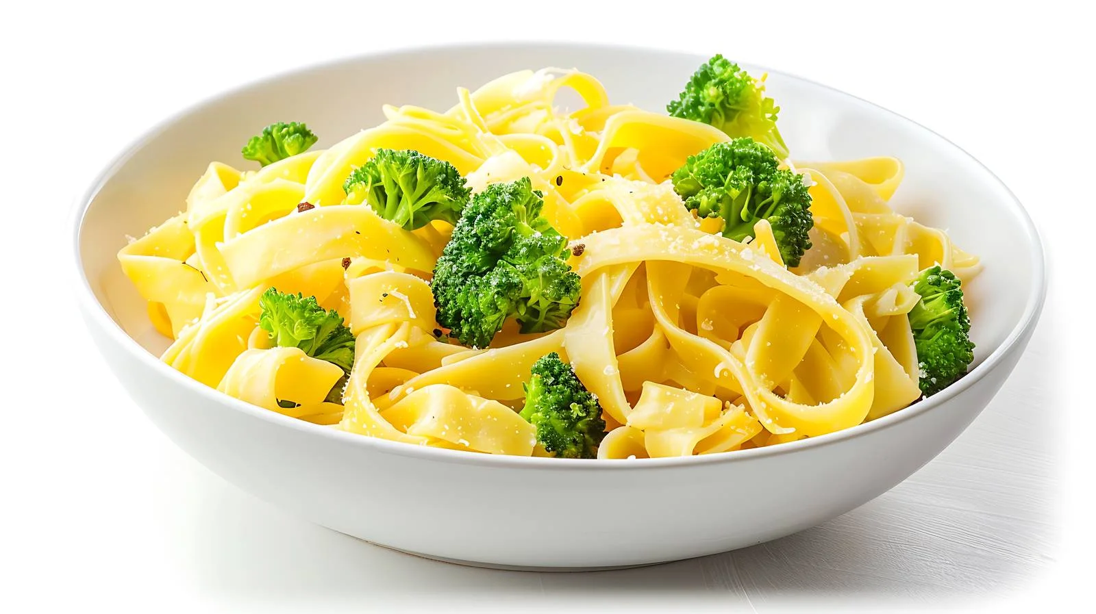 Creamy Cheese Sauce Tagliatelle Pasta with Broccoli — free download from Dotvec