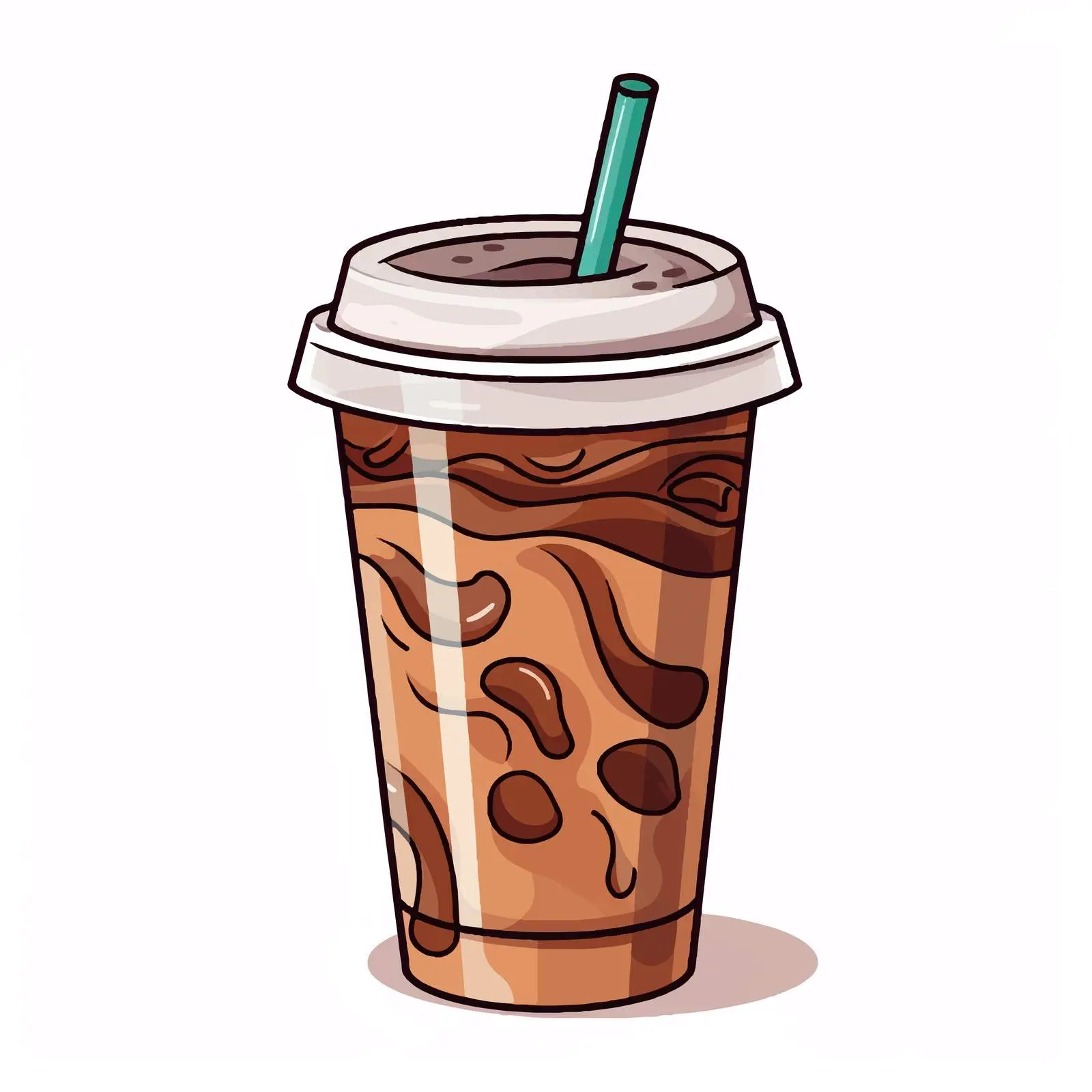 Colorful Take Away Coffee Icon on White Background — free download from Dotvec