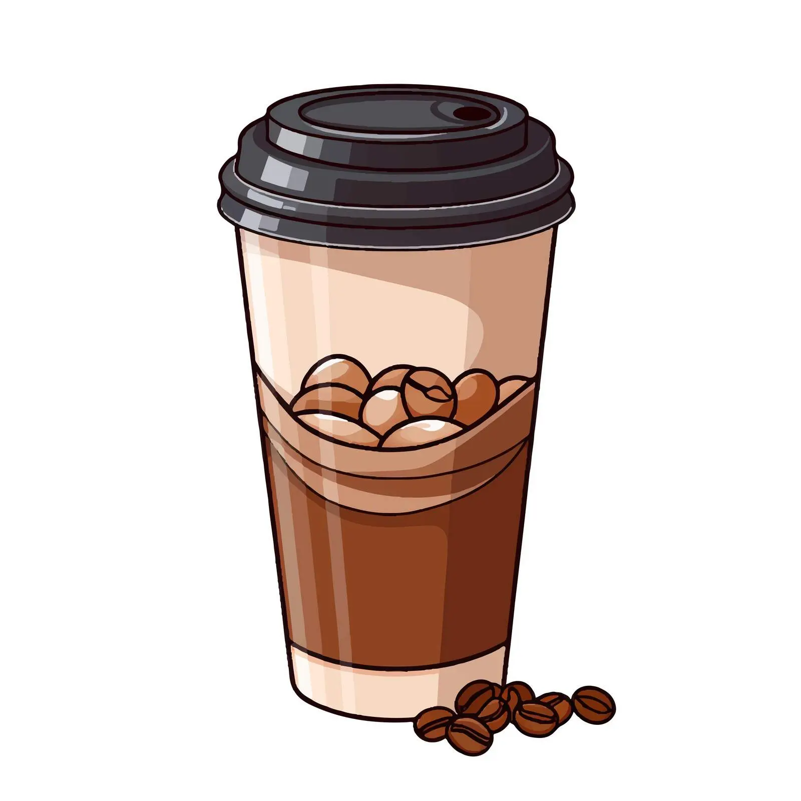 Colorful Take Away Coffee Icon — free download from Dotvec