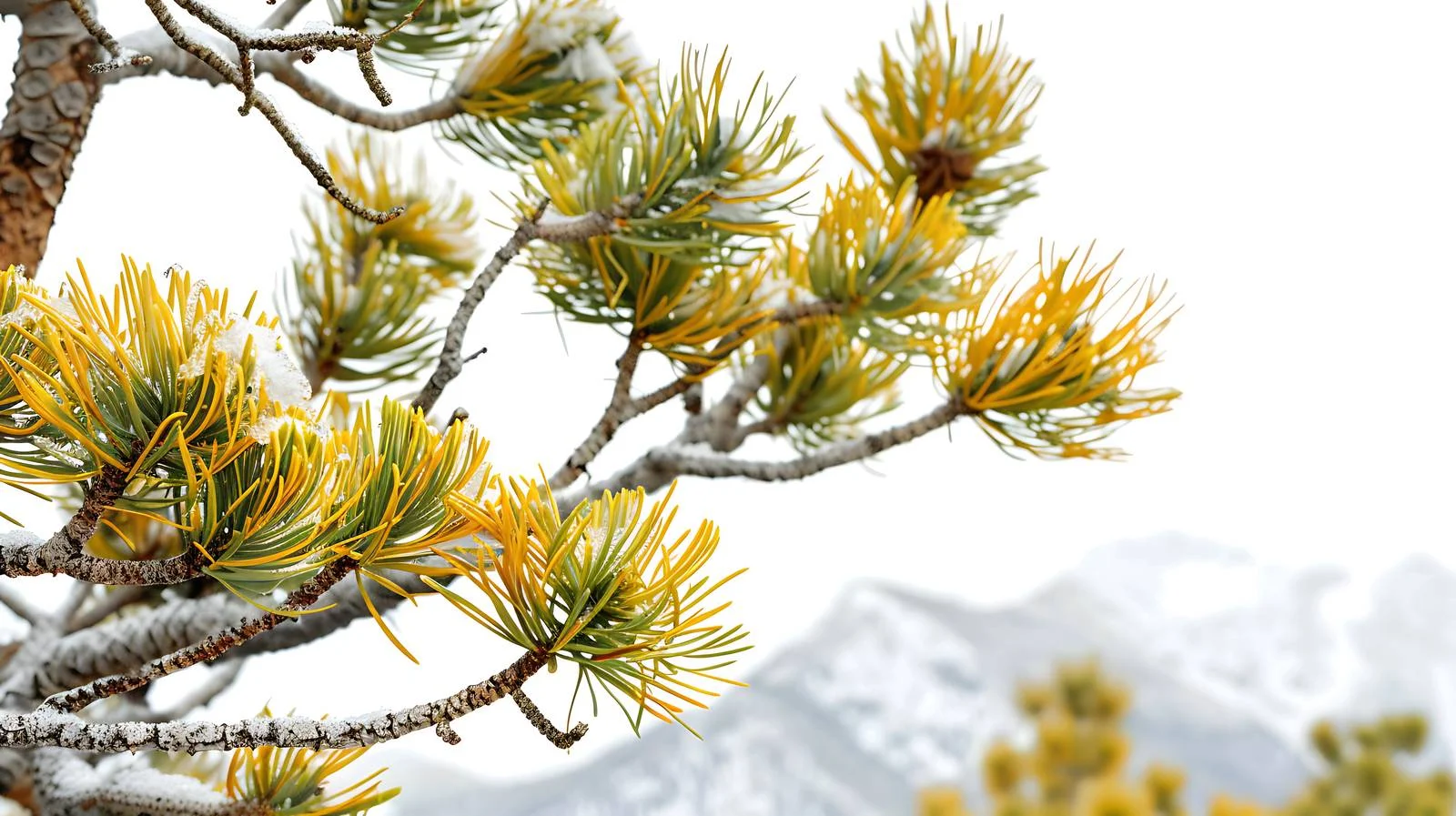 Intimate View of Tamarack Pine in Sawtooth Mountains — free download from Dotvec