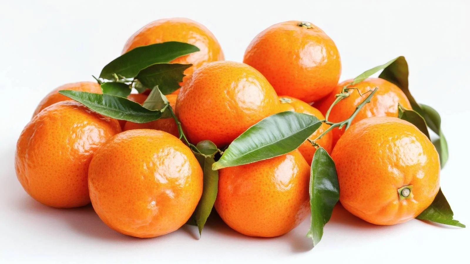 Vibrant Tangerines on White Background — free download from Dotvec