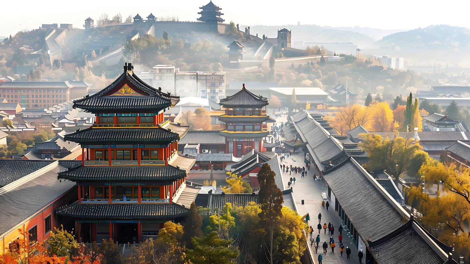 Tangshan Hebei China Isolated White Background Art — free download from Dotvec