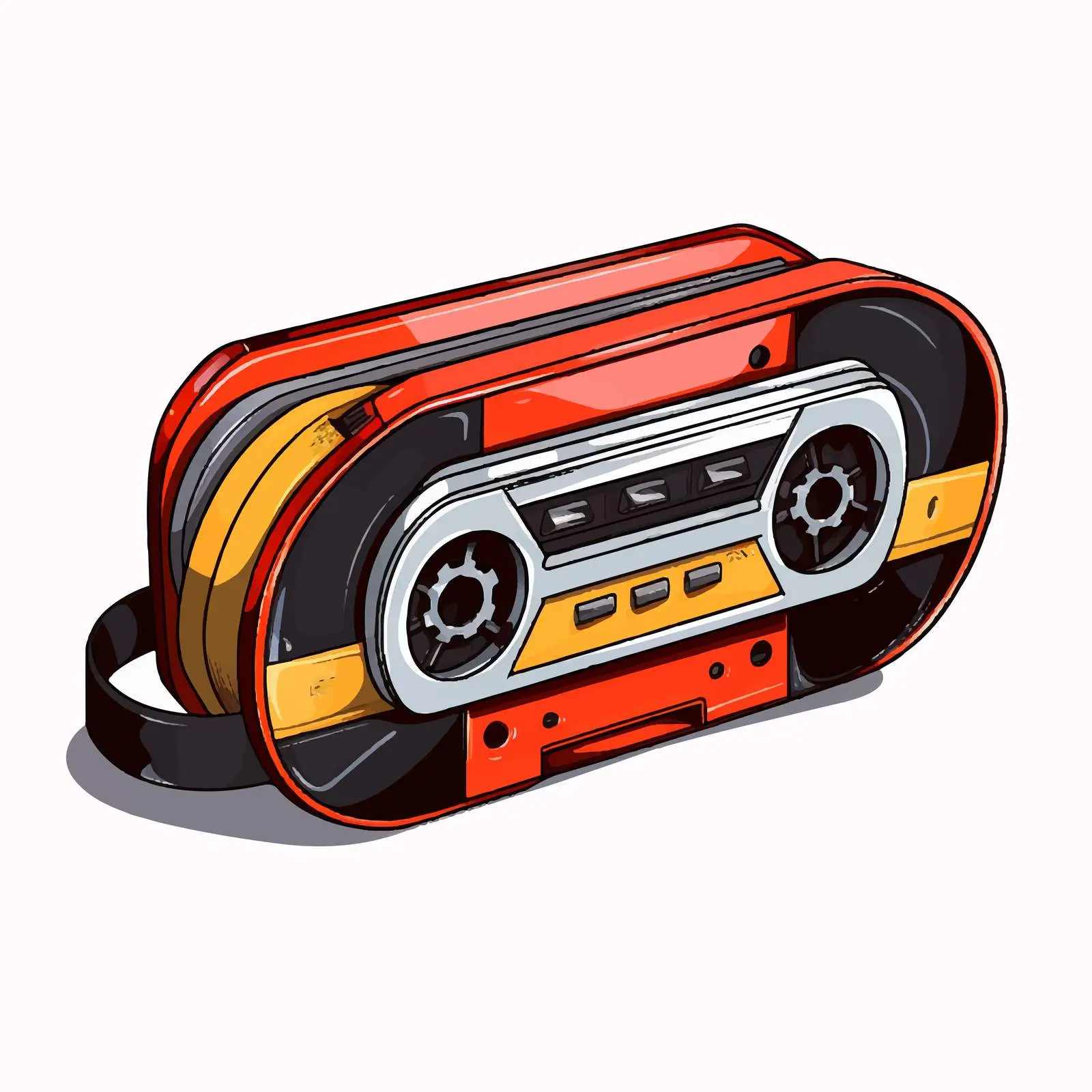 Cartoon Tape Line Vector Illustration — free download from Dotvec
