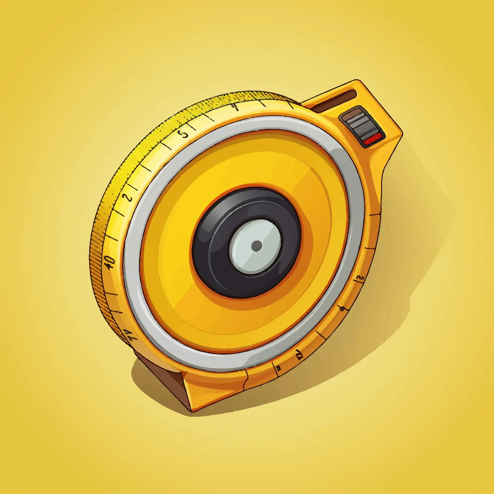 Tape Measure Vector Illustration on White Background – free diy tools image from Dotvec