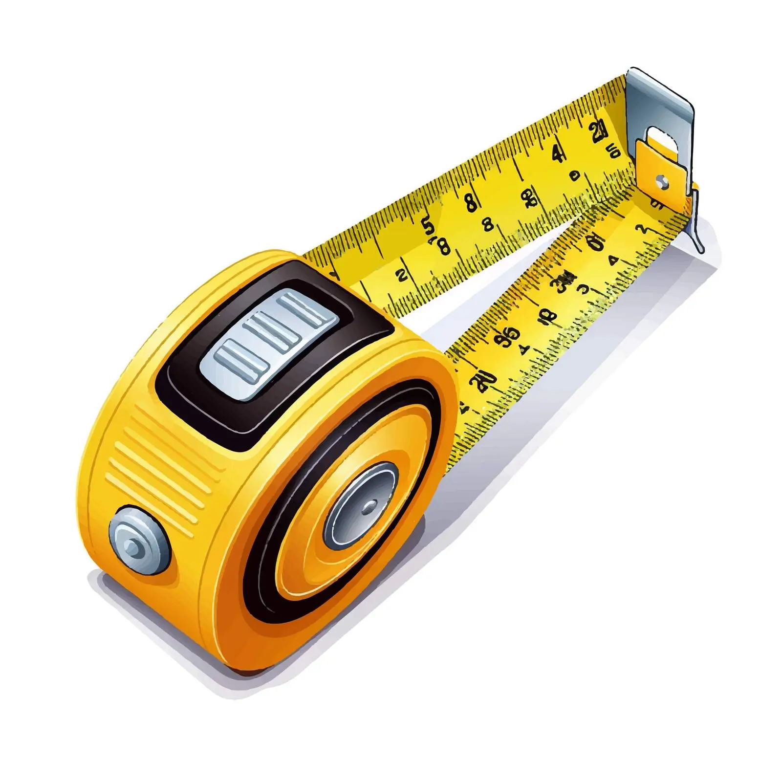 Tape Measure Vector Illustration on White Background — free download from Dotvec