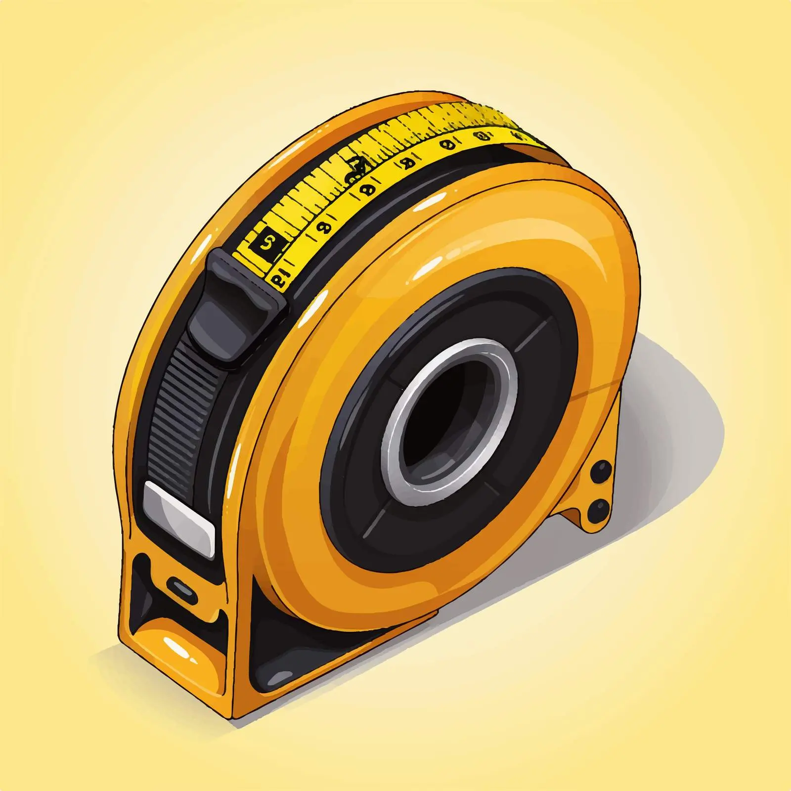 Tape Measure Vector Illustration on White Background — free download from Dotvec