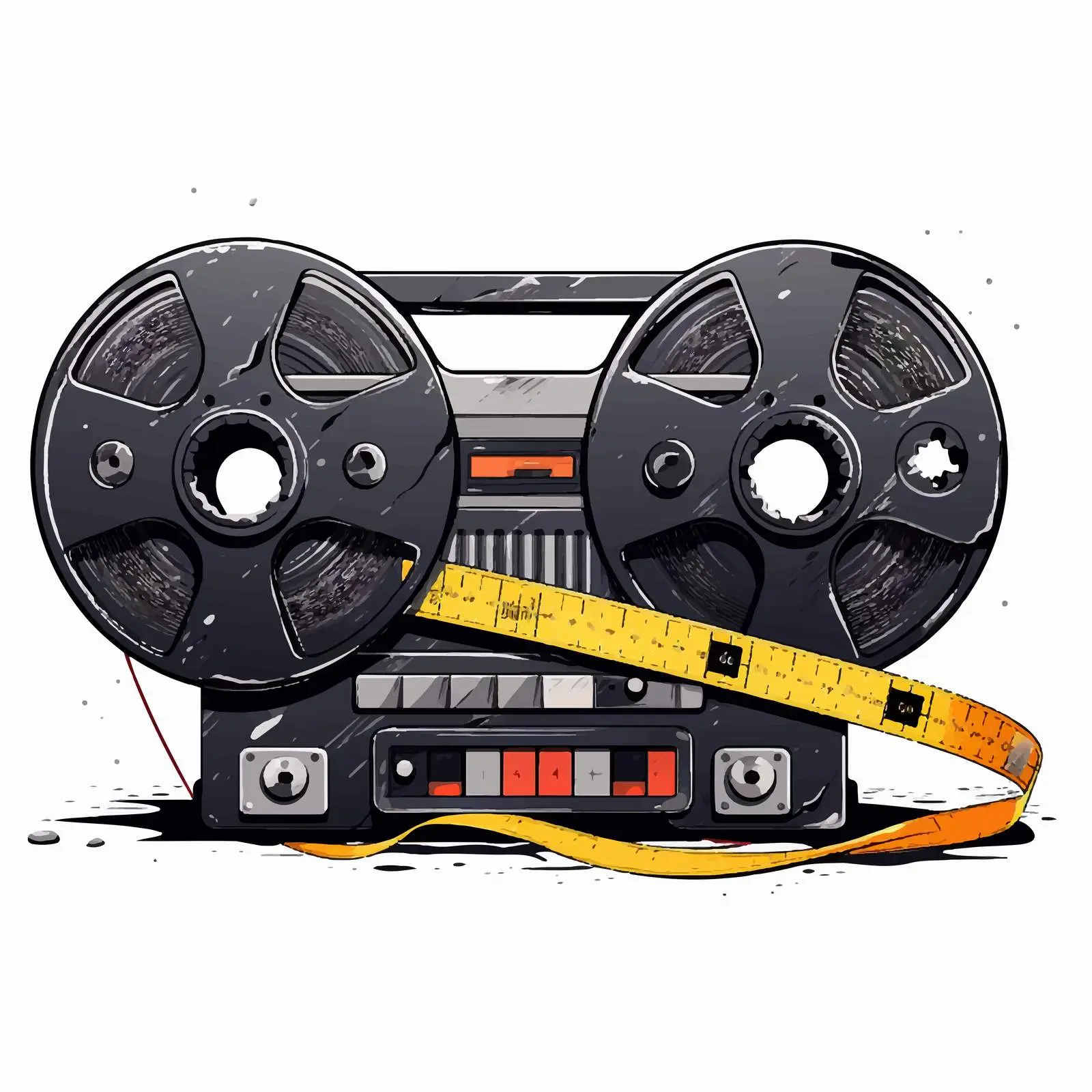 Cartoon Tape Vector Illustration Isolated — free download from Dotvec
