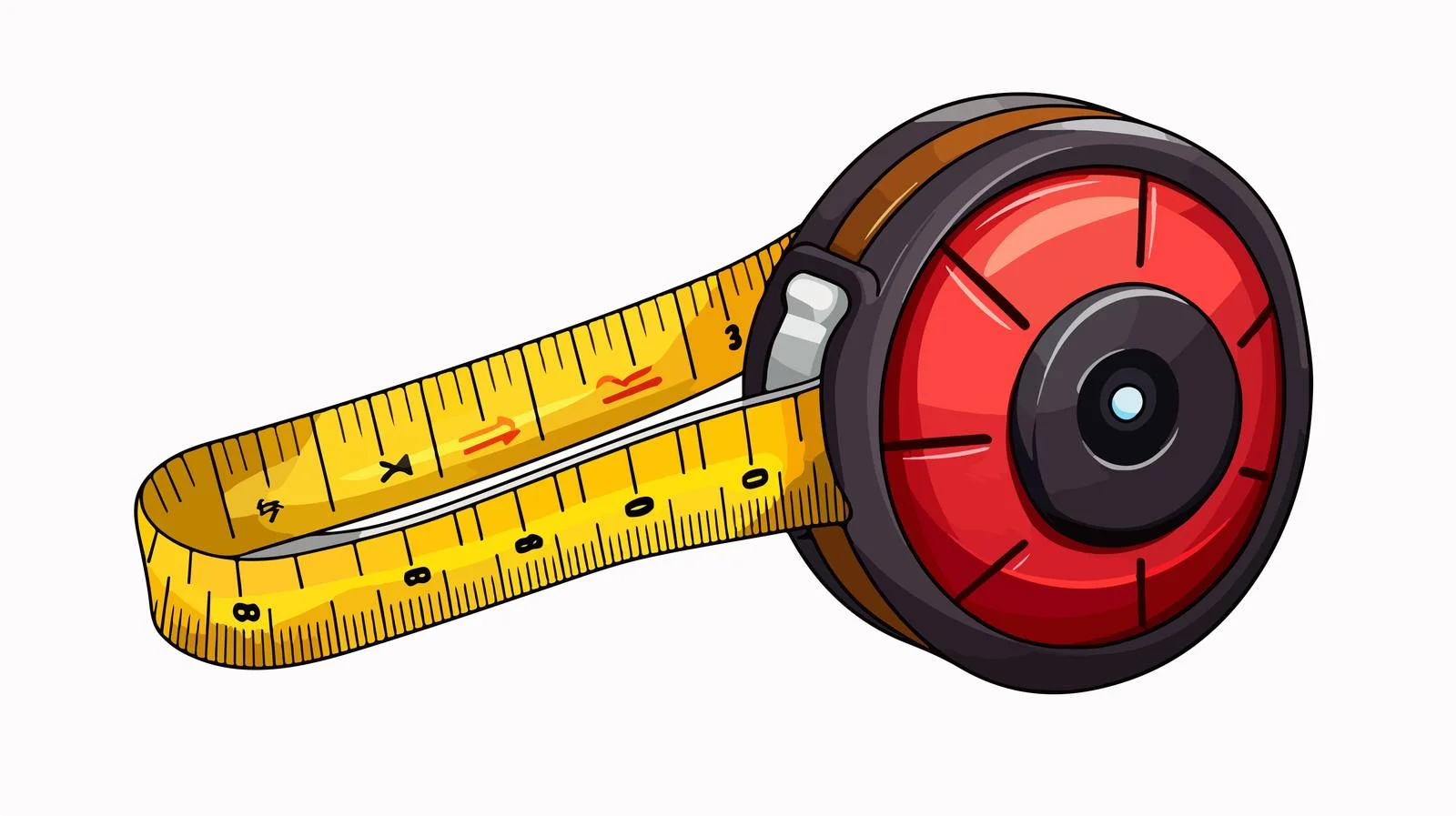 Quality Tape Measure Design – free accurate image from Dotvec