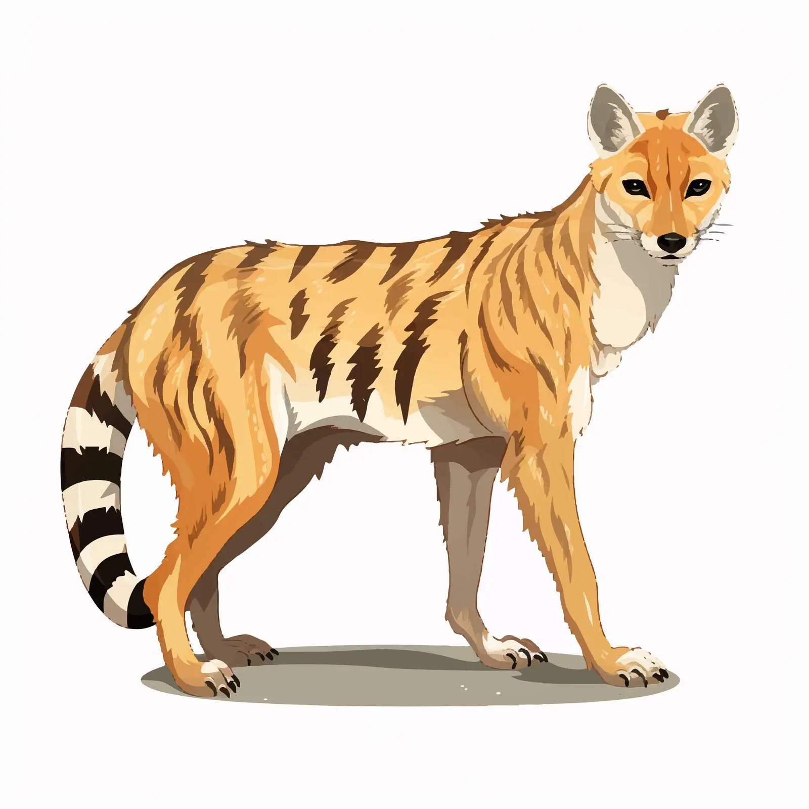 Tasmanian Tiger Extinction Vector Illustration — free download from Dotvec