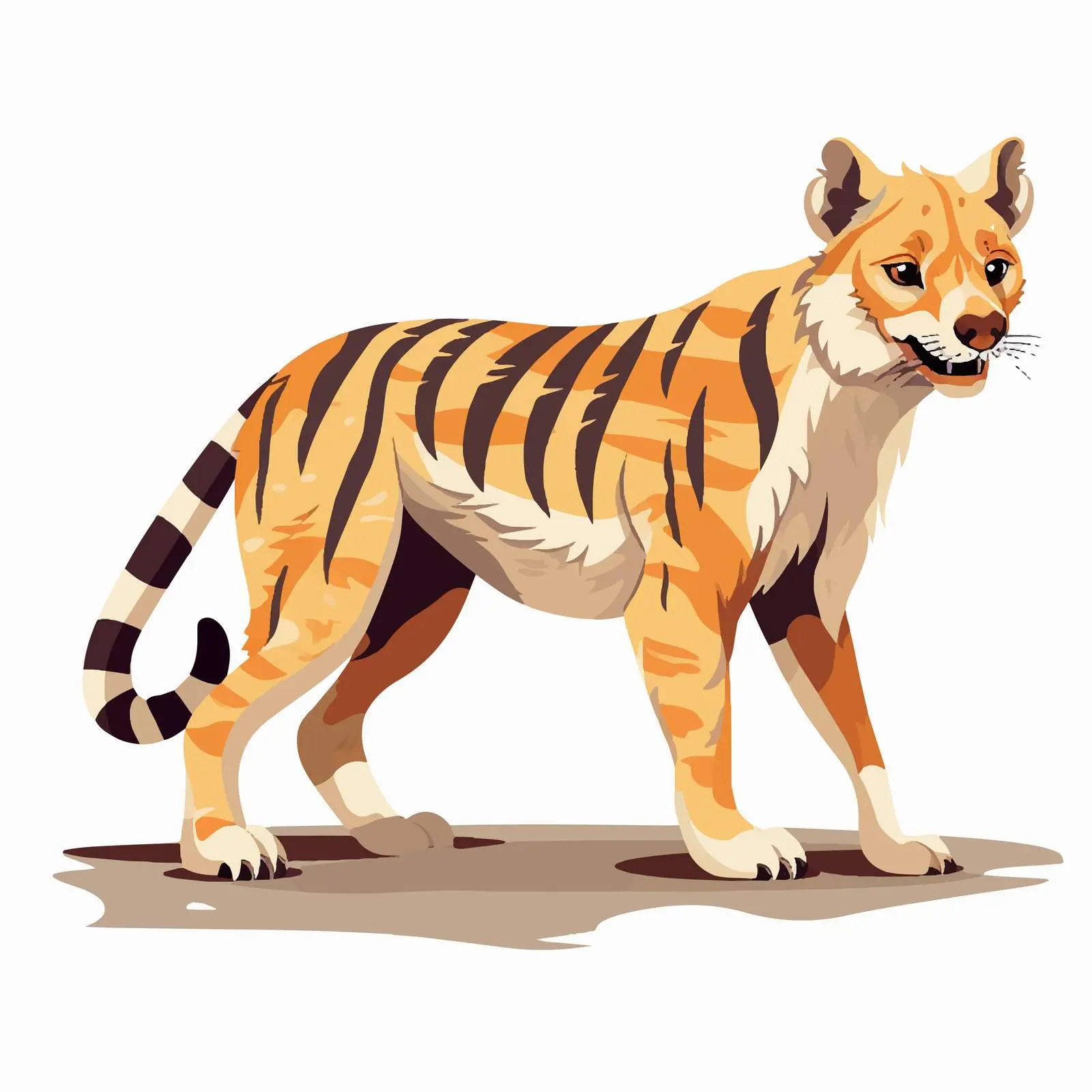 Tasmanian Tiger Extinction Vector Illustration — free download from Dotvec