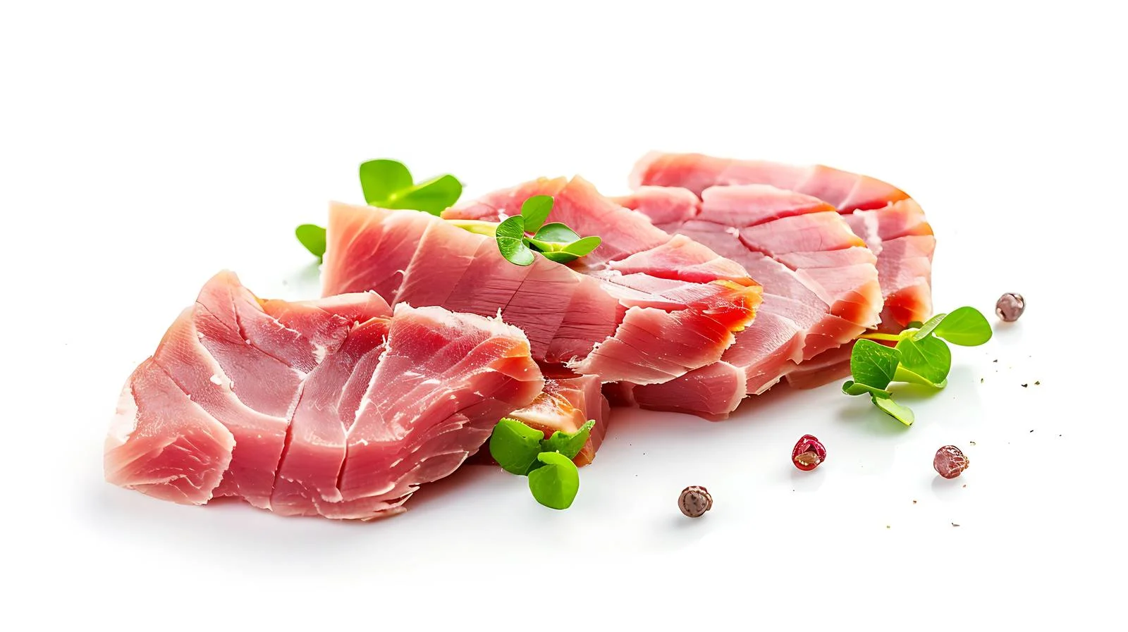 Delicious cold smoked tuna slices isolated — free download from Dotvec