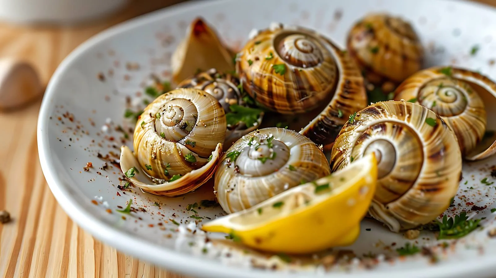 Delicious Fried Snails with Lemon — free download from Dotvec