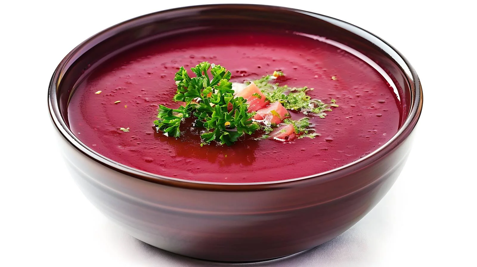 Vibrant homemade beetroot soup close-up shot — free download from Dotvec
