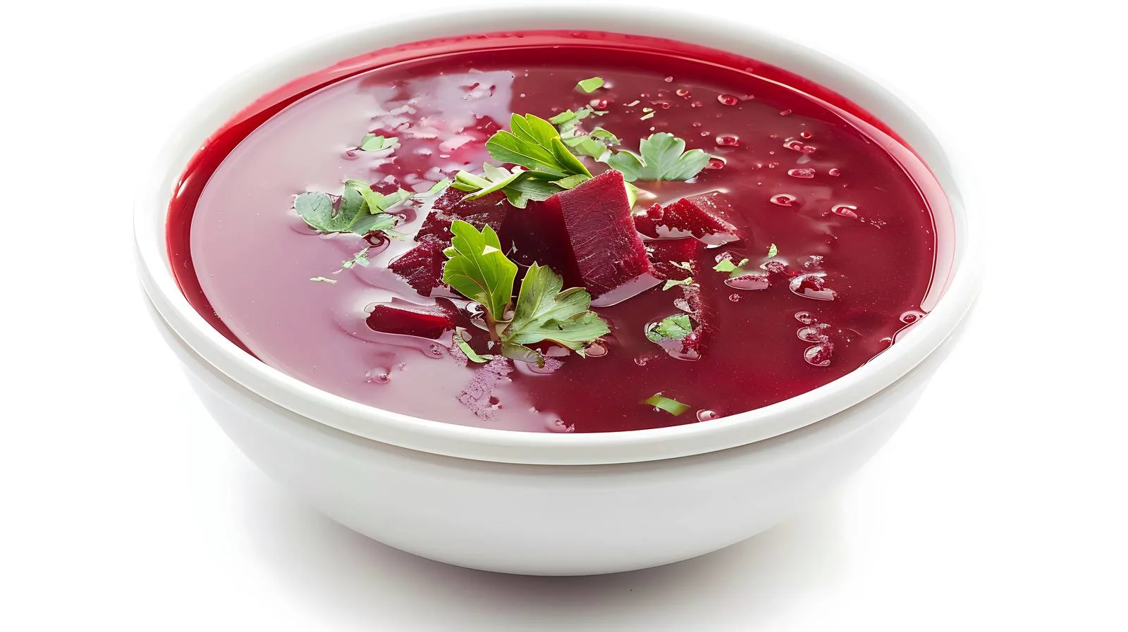 Vibrant Beetroot Soup Close-Up Shot — free download from Dotvec