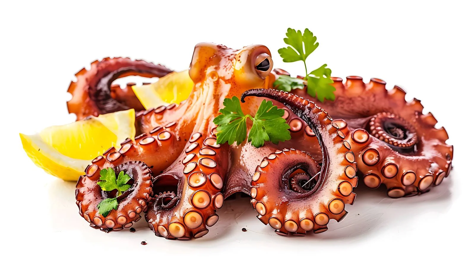 Grilled Octopus Seafood Background — free download from Dotvec