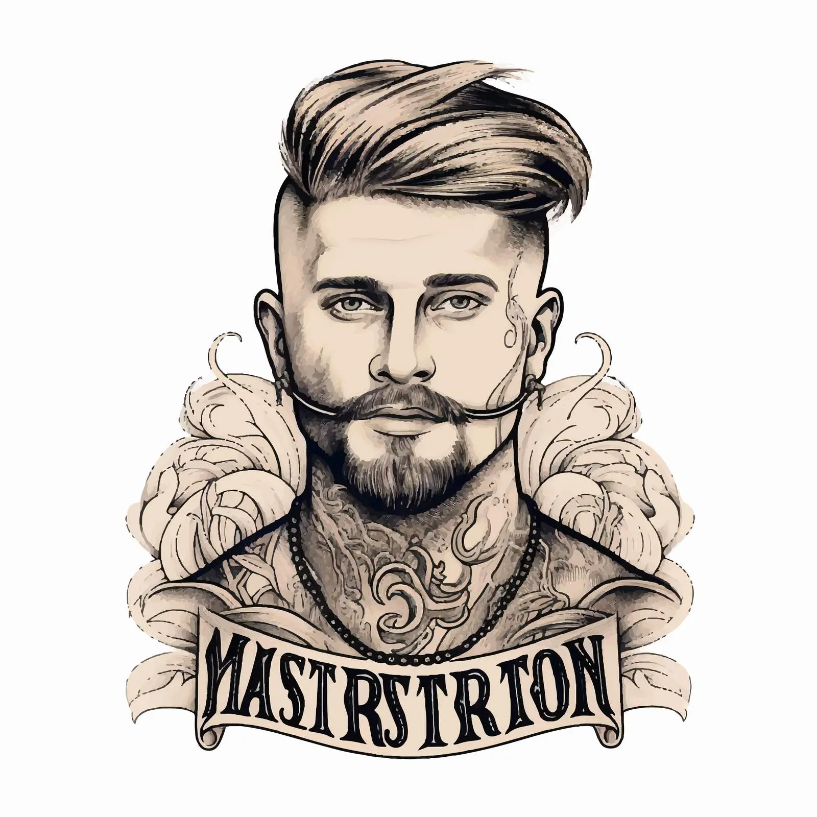 Handwritten Tattoo Phrase Outline Vector Graphic — free download from Dotvec