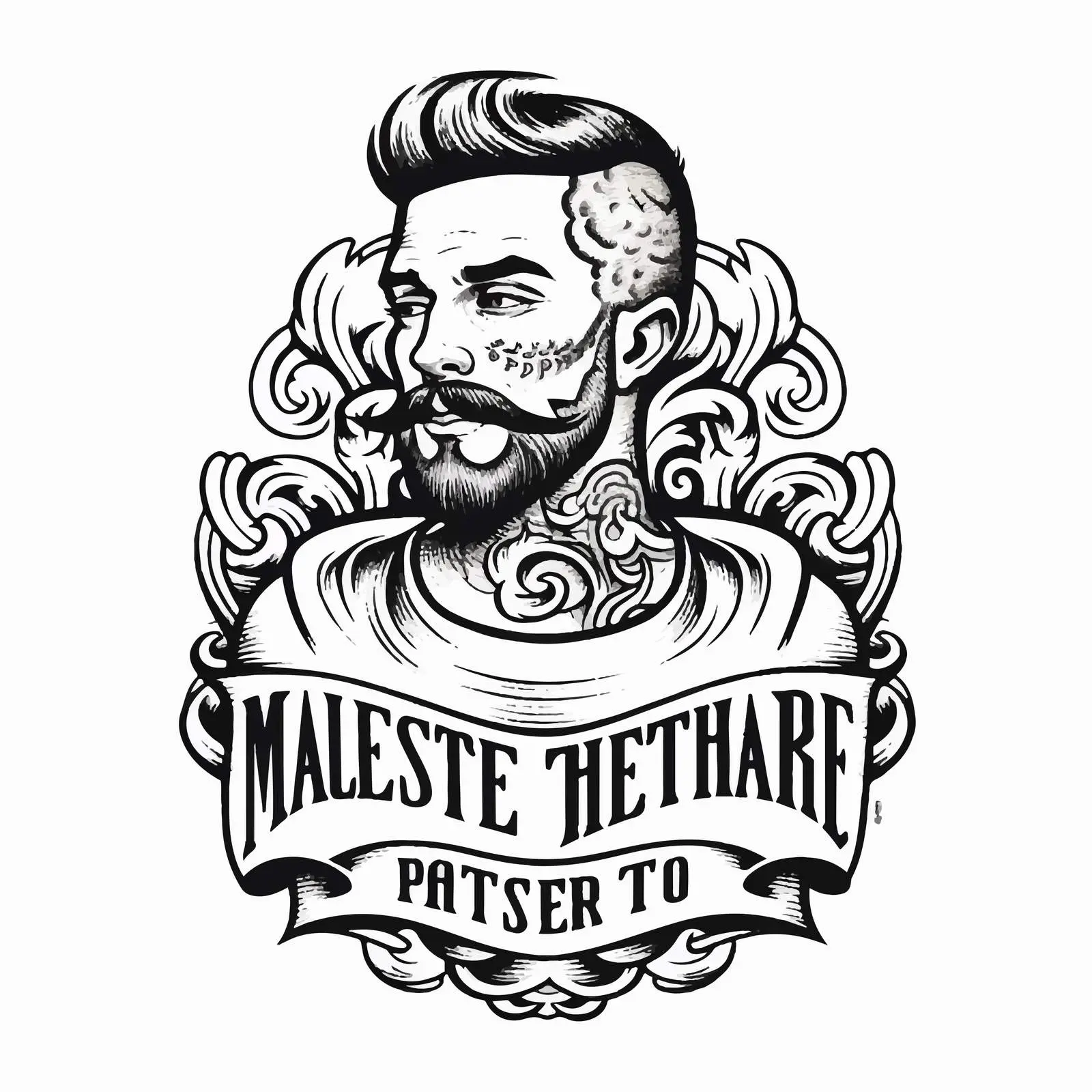 Handwritten Tattoo Phrase Outline Vector Graphics — free download from Dotvec