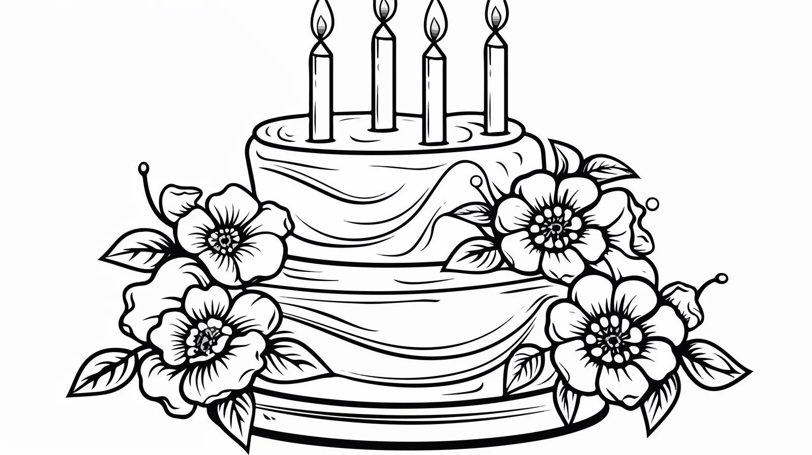 Birthday Cake Tattoo Design — free download from Dotvec