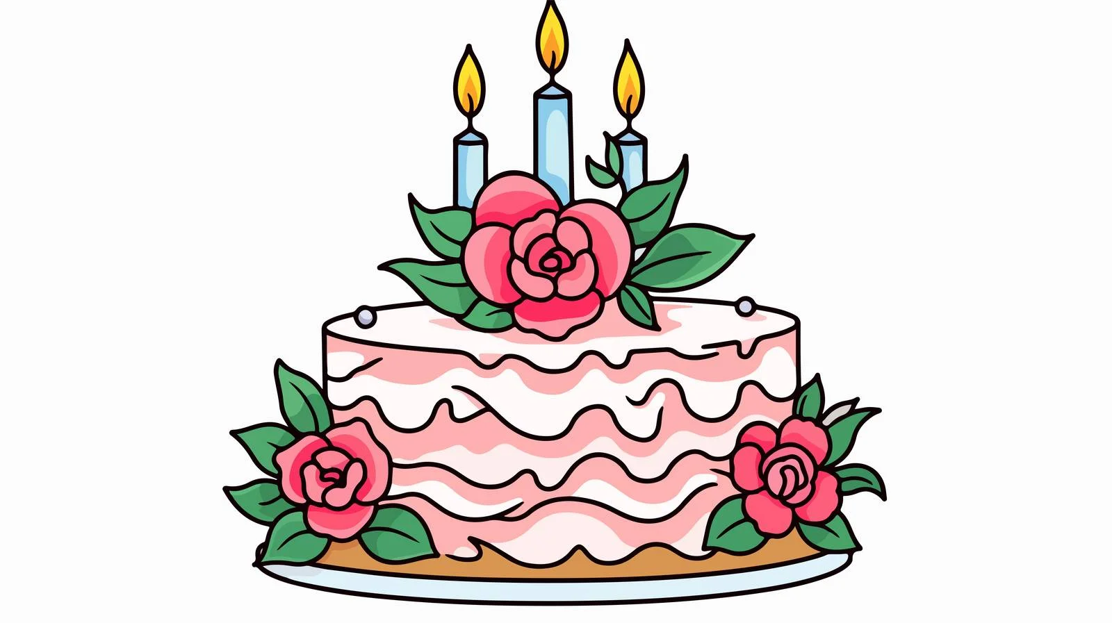 Birthday Cake Tattoo Art — free download from Dotvec