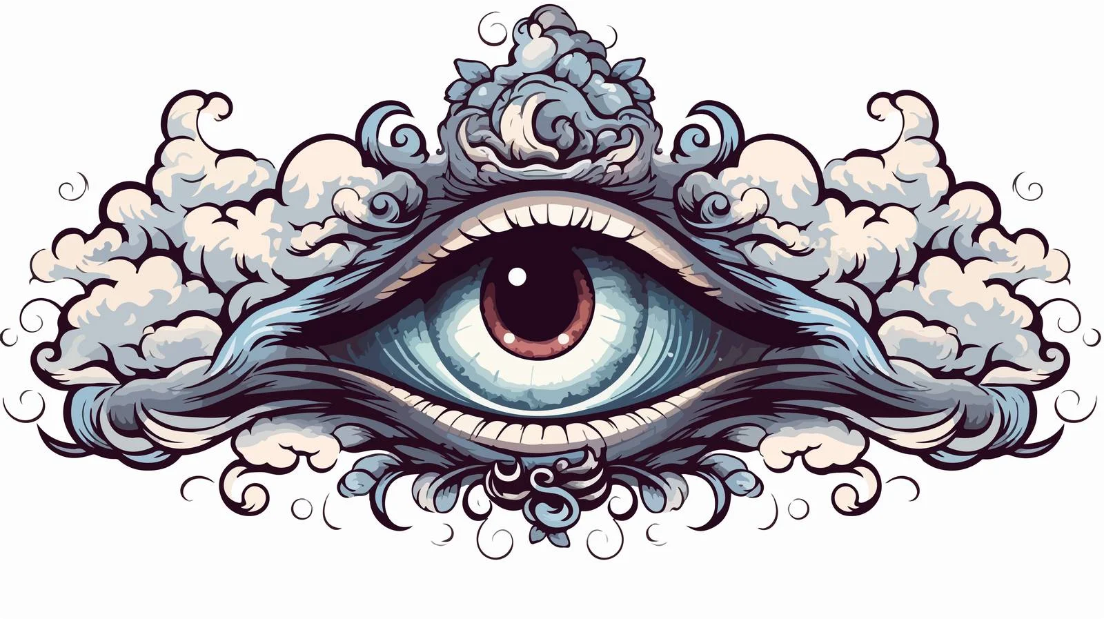 All-Seeing Eye Traditional Tattoo Art — free download from Dotvec