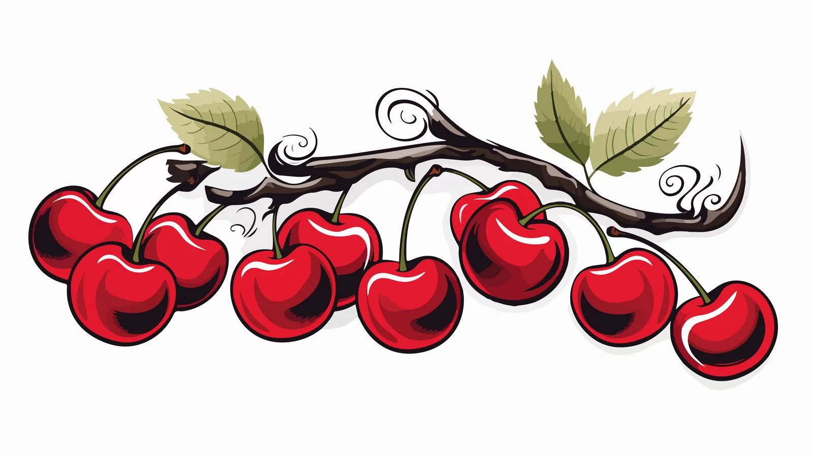 Cherries Tattoo Art — free download from Dotvec