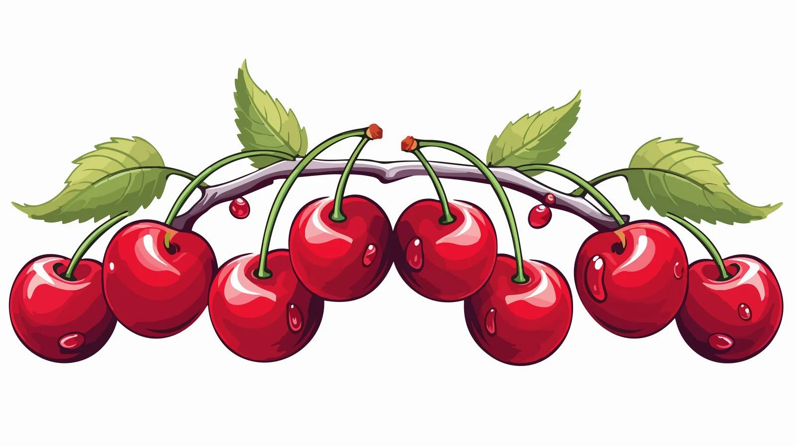 Cherries Traditional Style Tattoo Vector Illustration — free download from Dotvec
