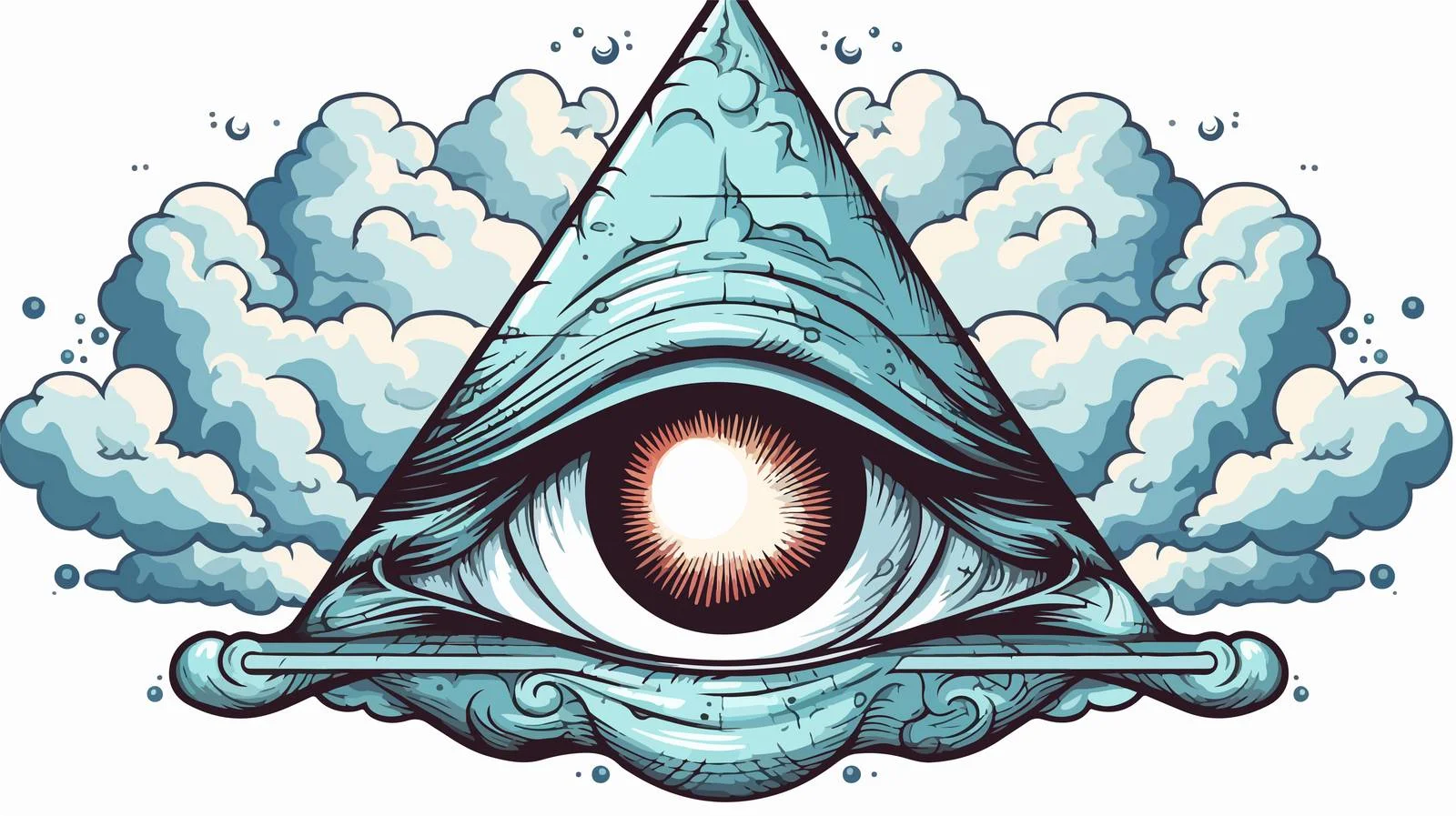 Mystical Eye Tattoo Sticker Banner — free download from Dotvec