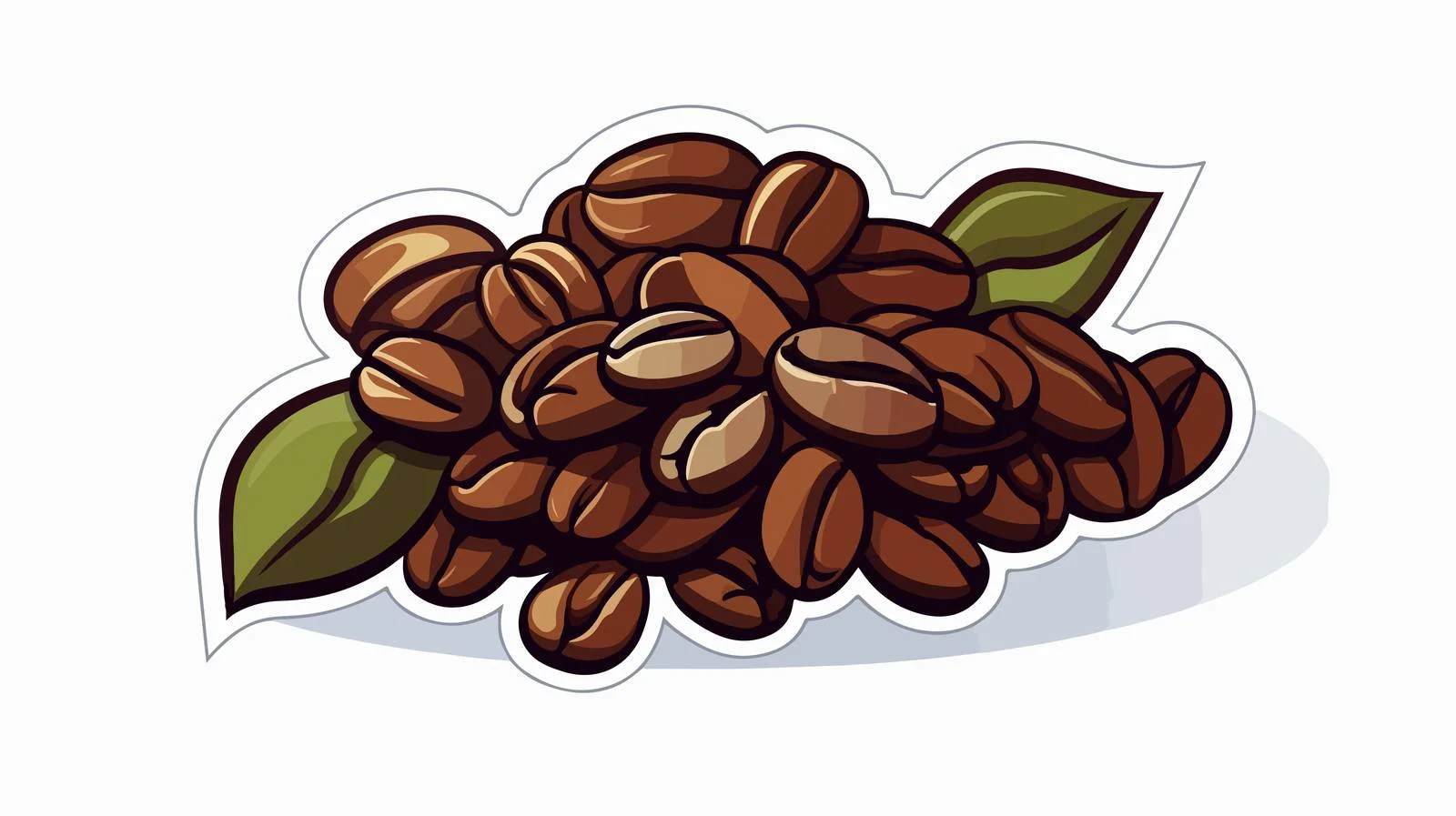 Coffee Beans Tattoo Style Sticker — free download from Dotvec