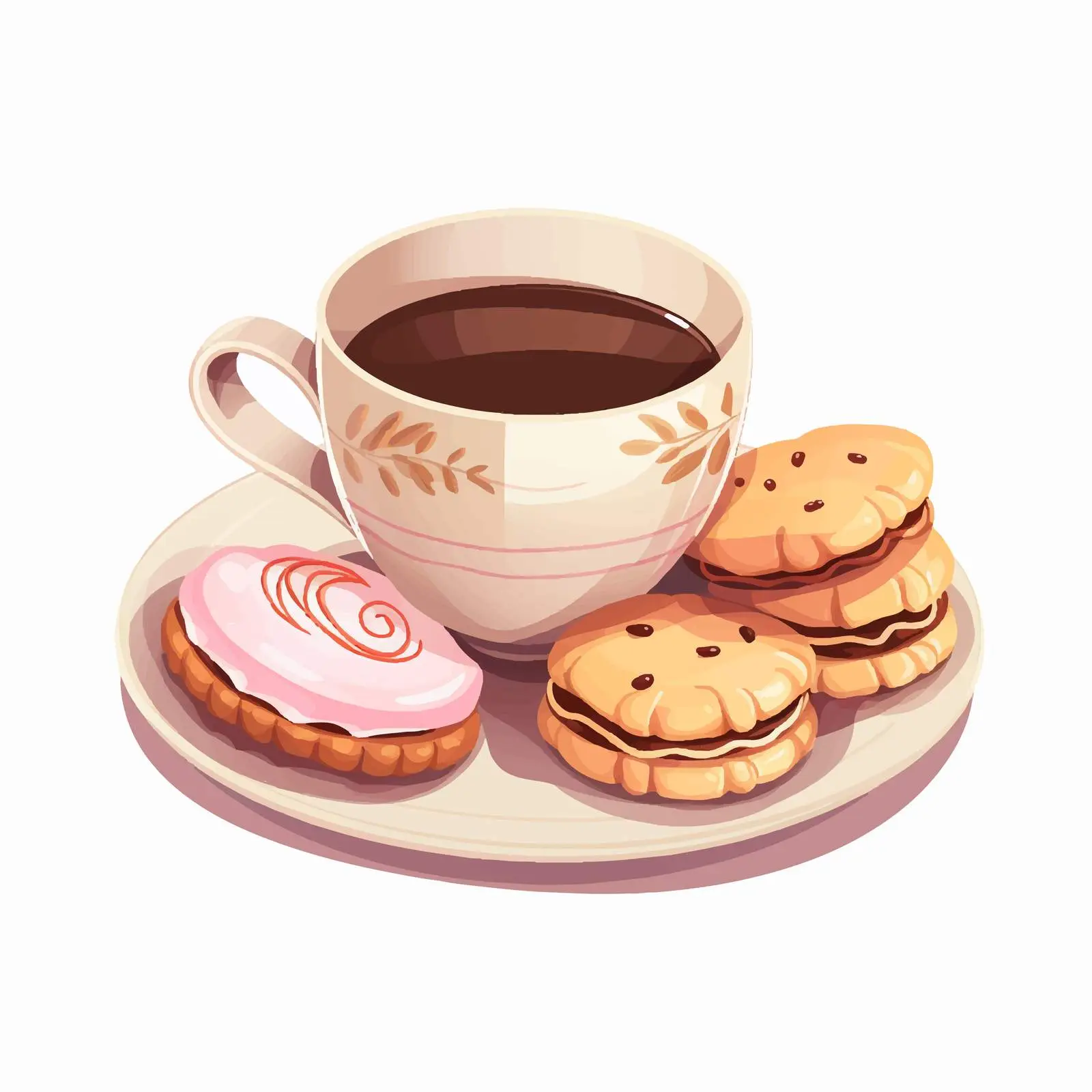 Tea Cup Desserts and Sweet Snack Biscuits – free wholesome snacks image from Dotvec