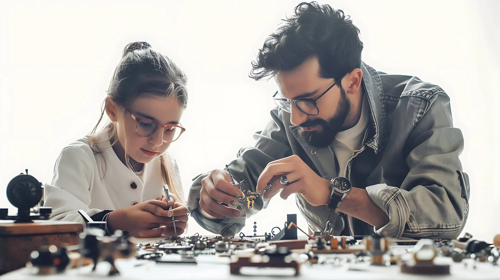 Jewelry Making Workshop Scene — free download from Dotvec