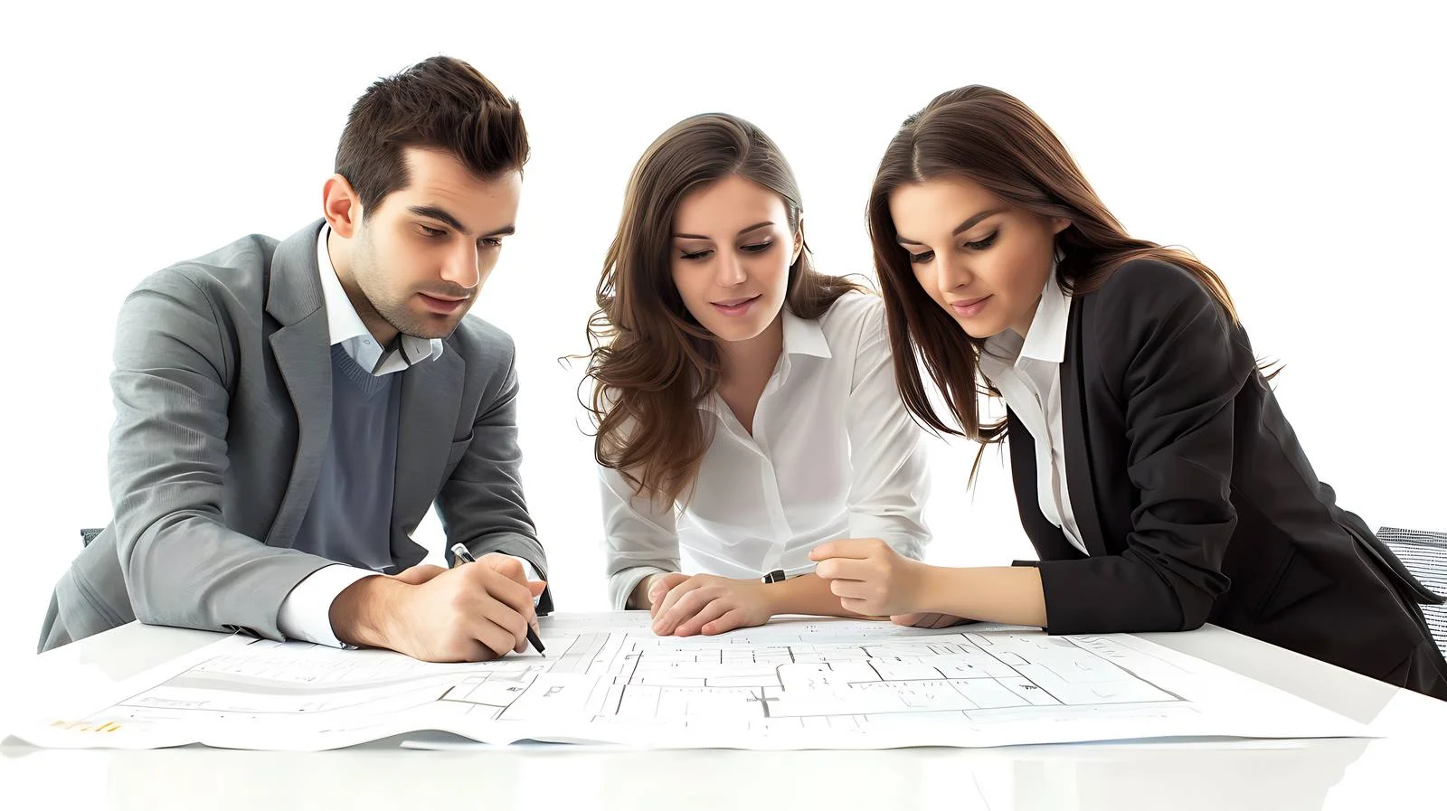 Business Team Planning in Office — free download from Dotvec