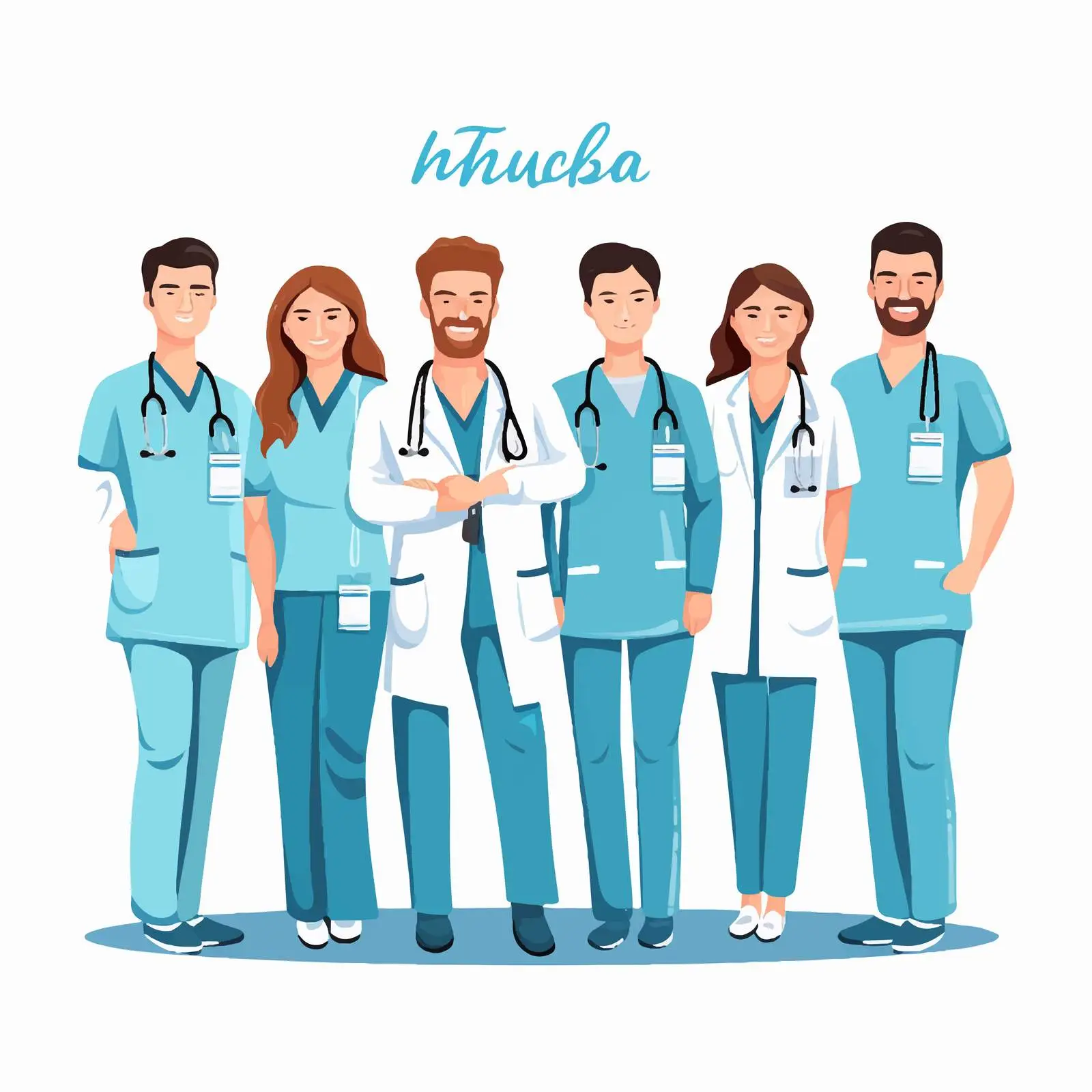 Professional Medical Staff in Safety Costumes — free download from Dotvec