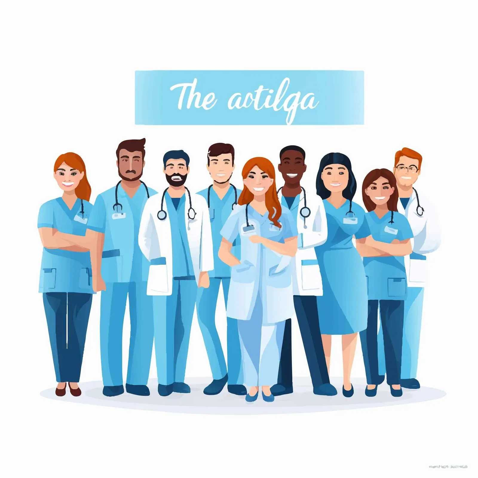 Professional Medical Staff in Safety Costumes – free nurses image from Dotvec