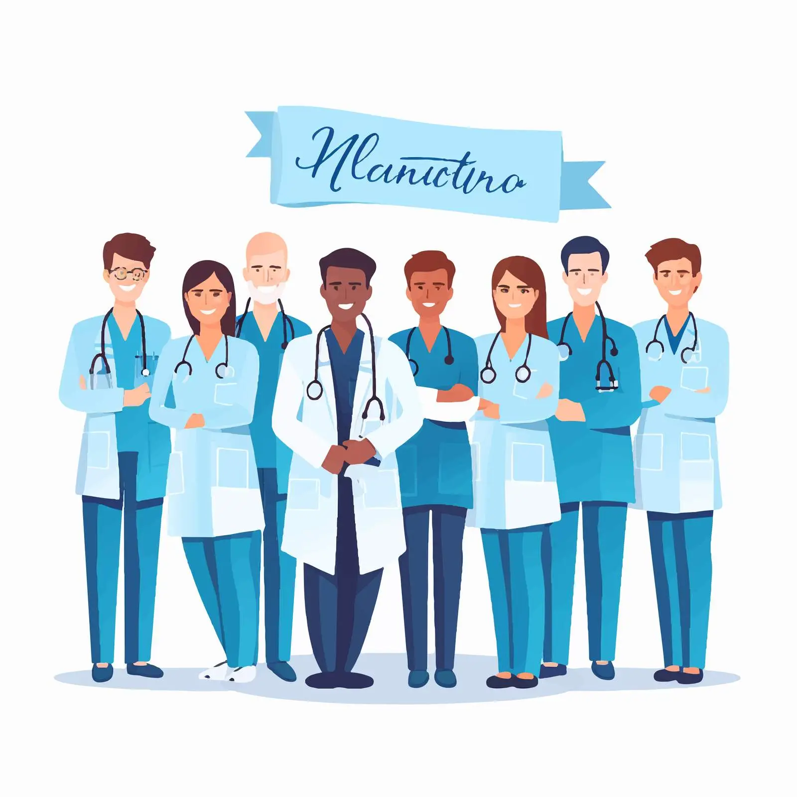 Professional Medical Team in Safety Costumes — free download from Dotvec