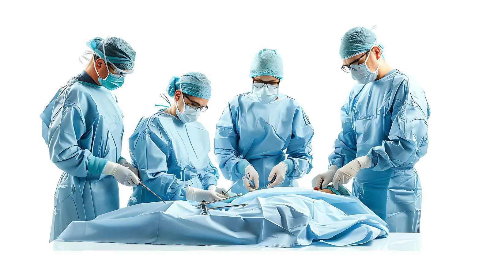 Surgeons in Uniform Performing Patient Operation – free emergency image from Dotvec