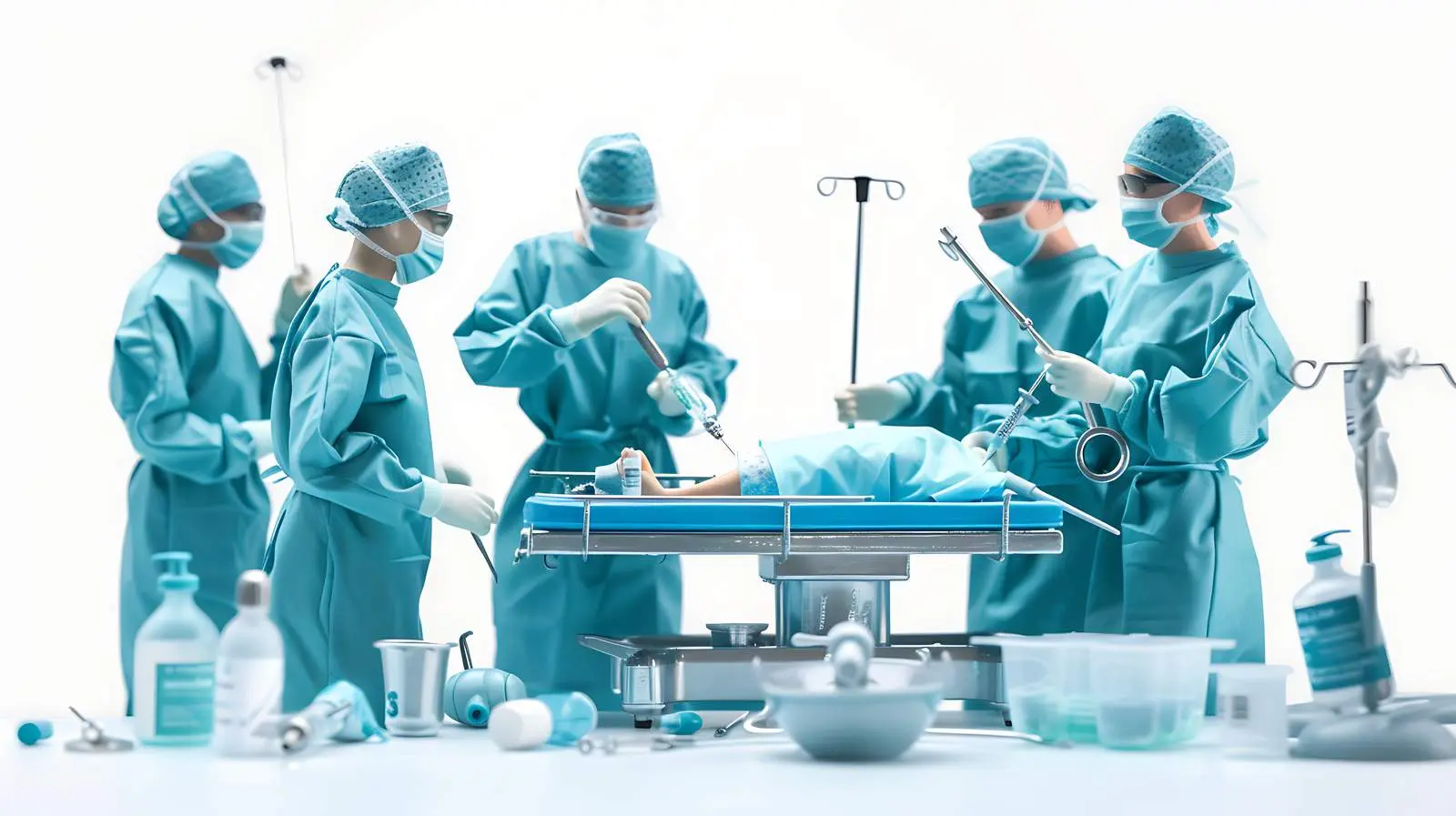 Surgeon Performing Surgery in Isolated Hospital Setting – free emergency image from Dotvec
