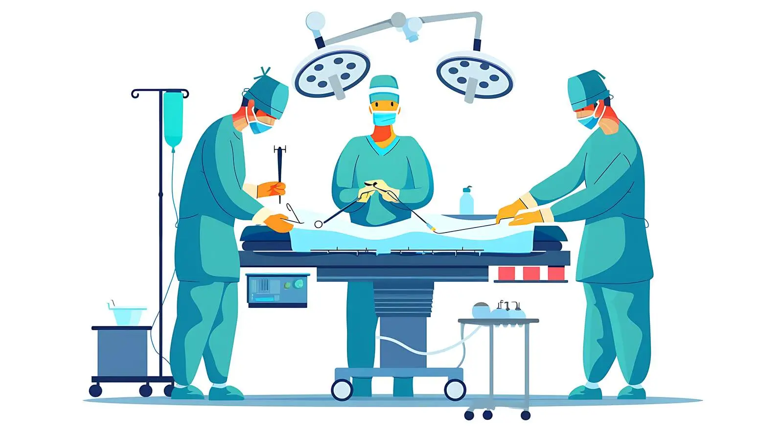 Surgeon Team in Operating Room Performing Surgery – free emergency image from Dotvec