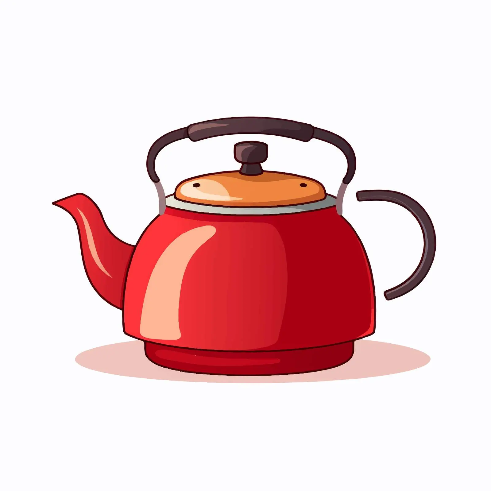 Isolated Teapot Vector Illustration on White Background – free teapot image from Dotvec