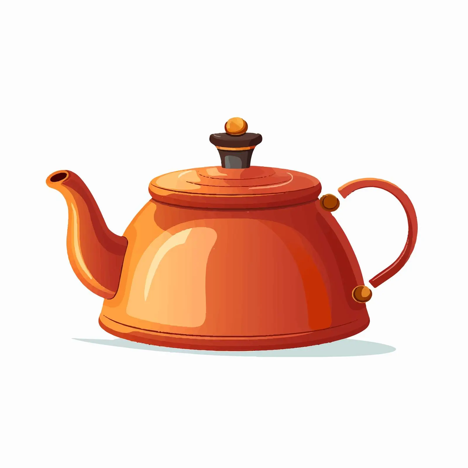 Teapot Vector Illustration on White Background – free teapot image from Dotvec