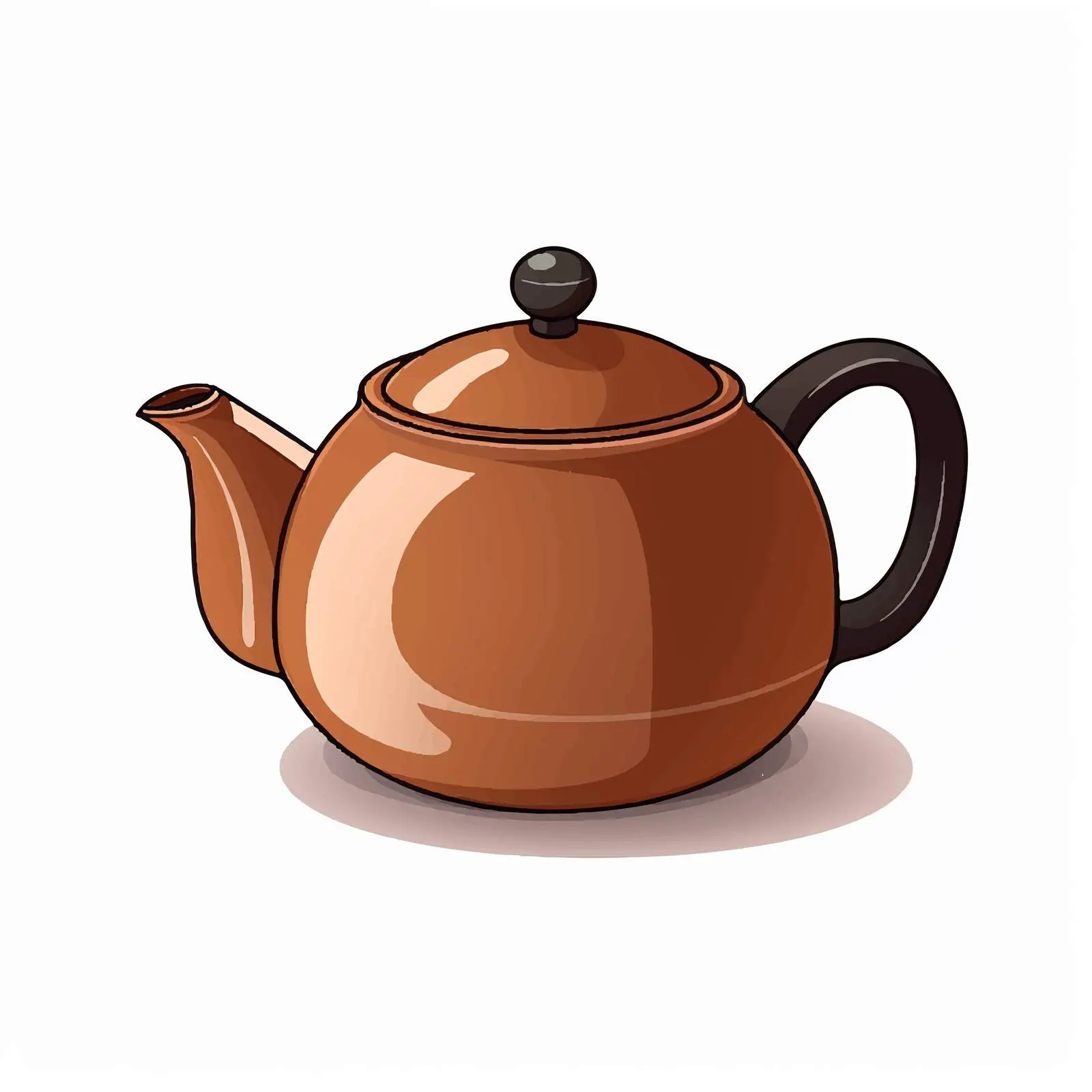Teapot Vector Illustration on White Background – free teapot image from Dotvec
