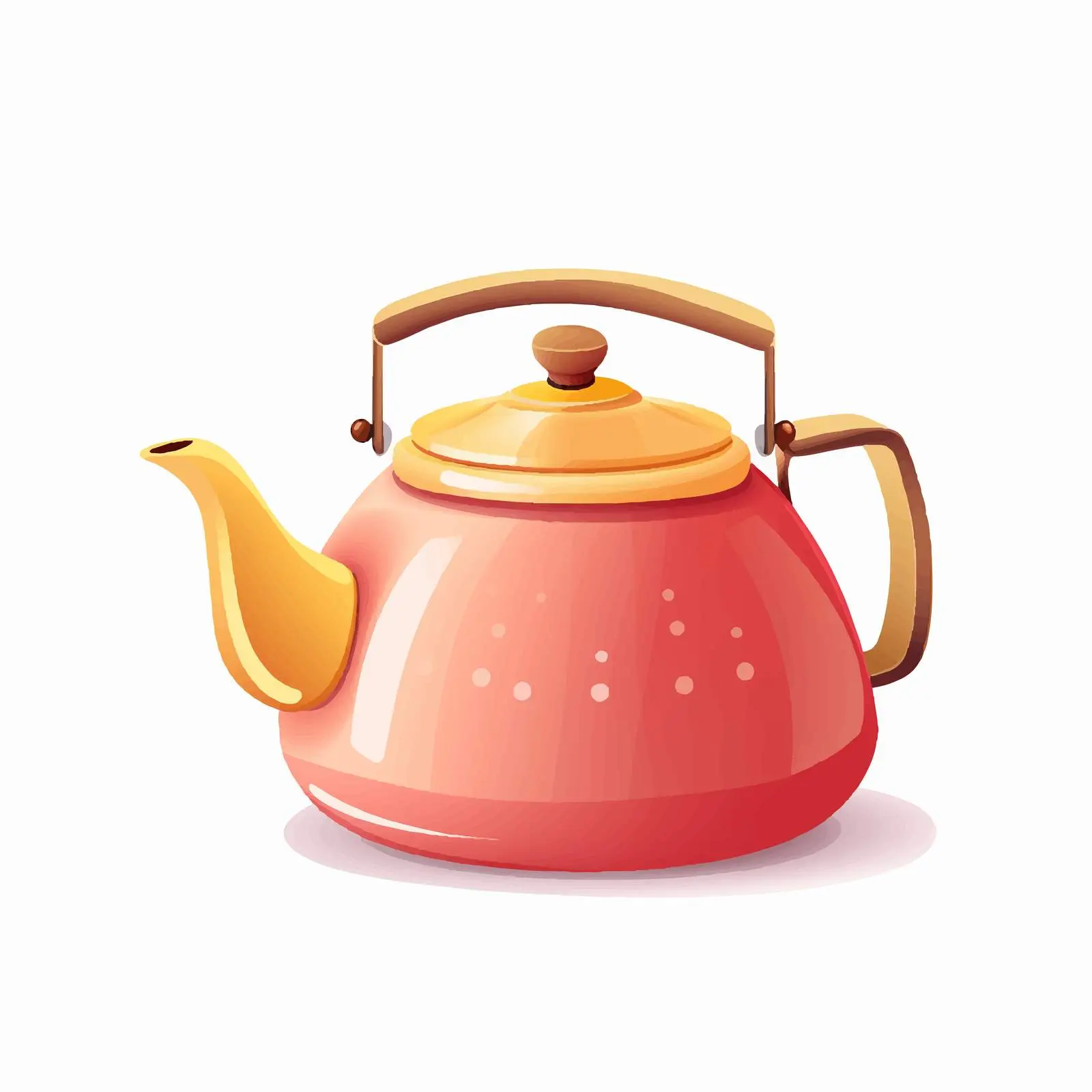 Teapot Vector Illustration on White Background – free teapot image from Dotvec